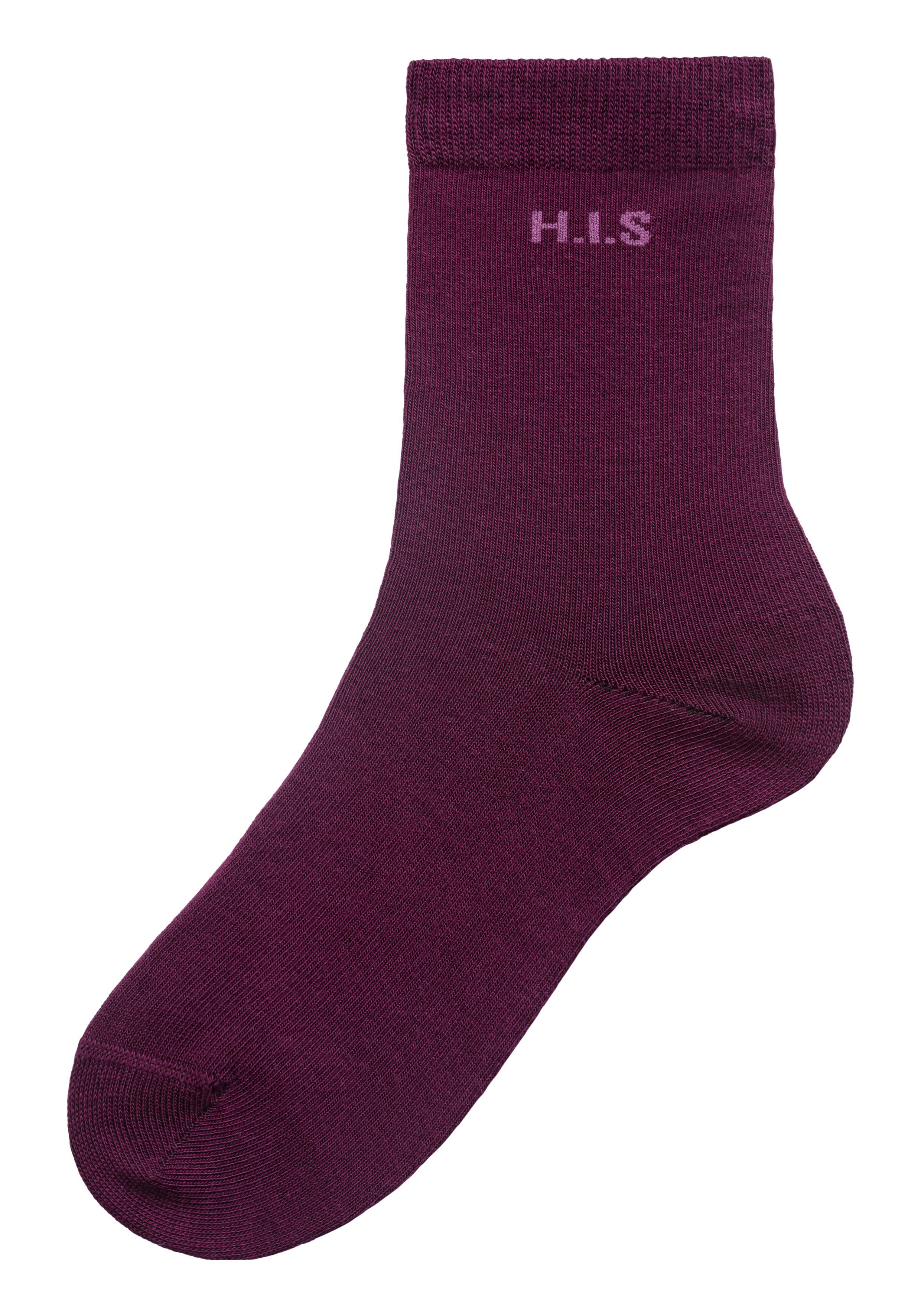 H.I.S Sokken met ingebreid logo (set, 16 paar)