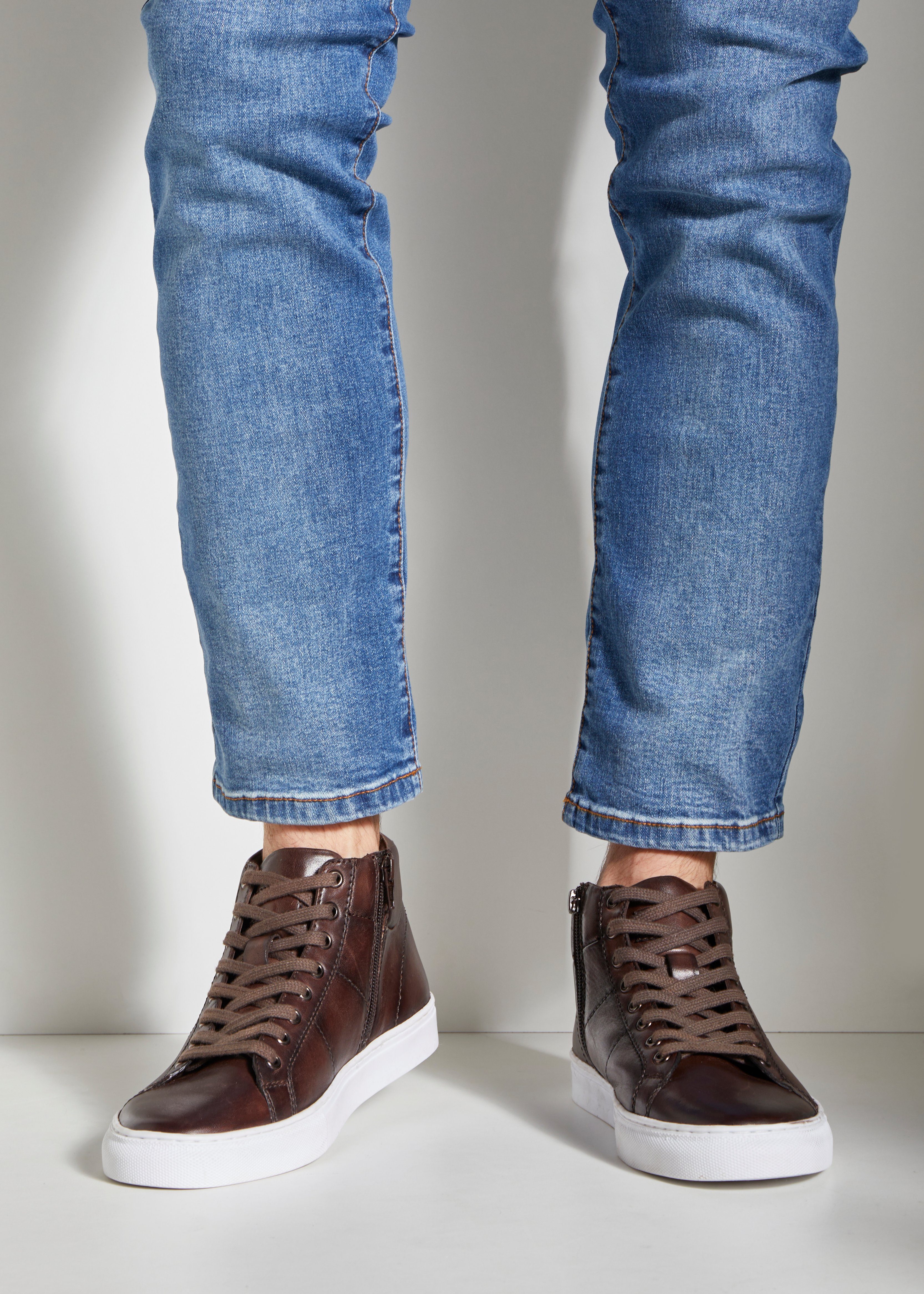 AUTHENTIC LE JOGGER Sneakers Enkellaars, boots, vrijetijdsschoen, veterschoenen van leer
