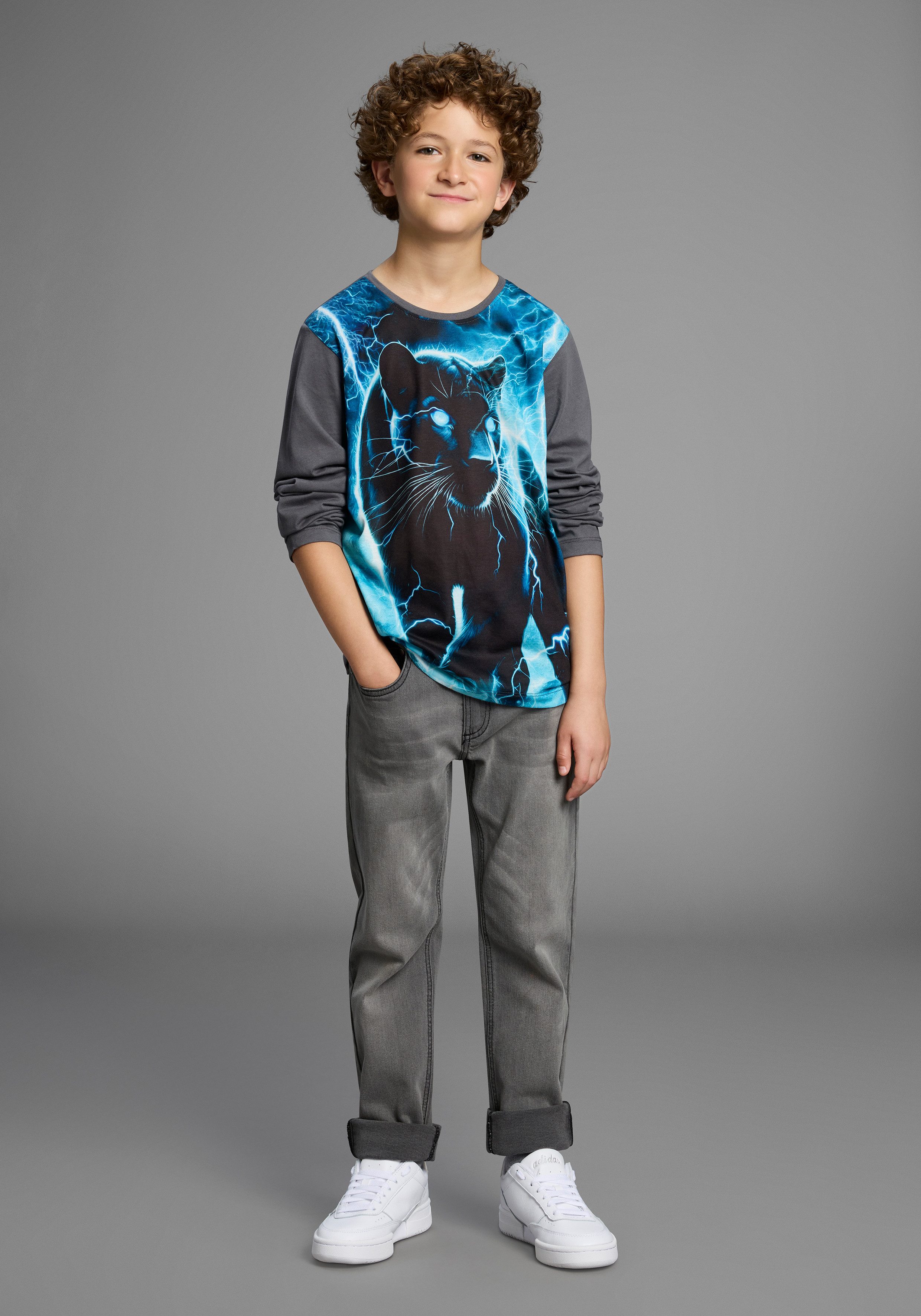 KIDSWORLD Straight jeans Rechte stretchjeans