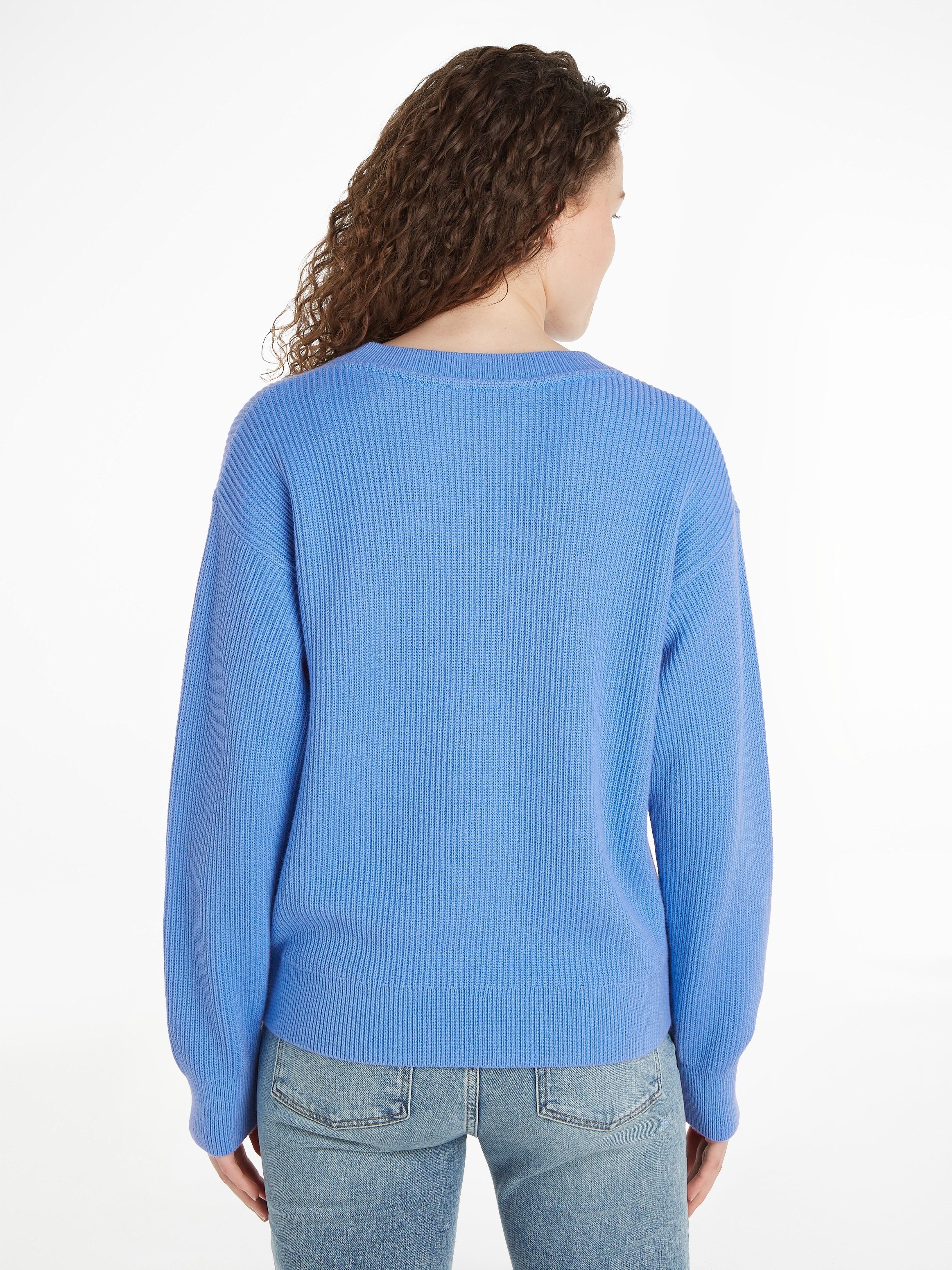 Tommy Hilfiger Trui met ronde hals met merklabel