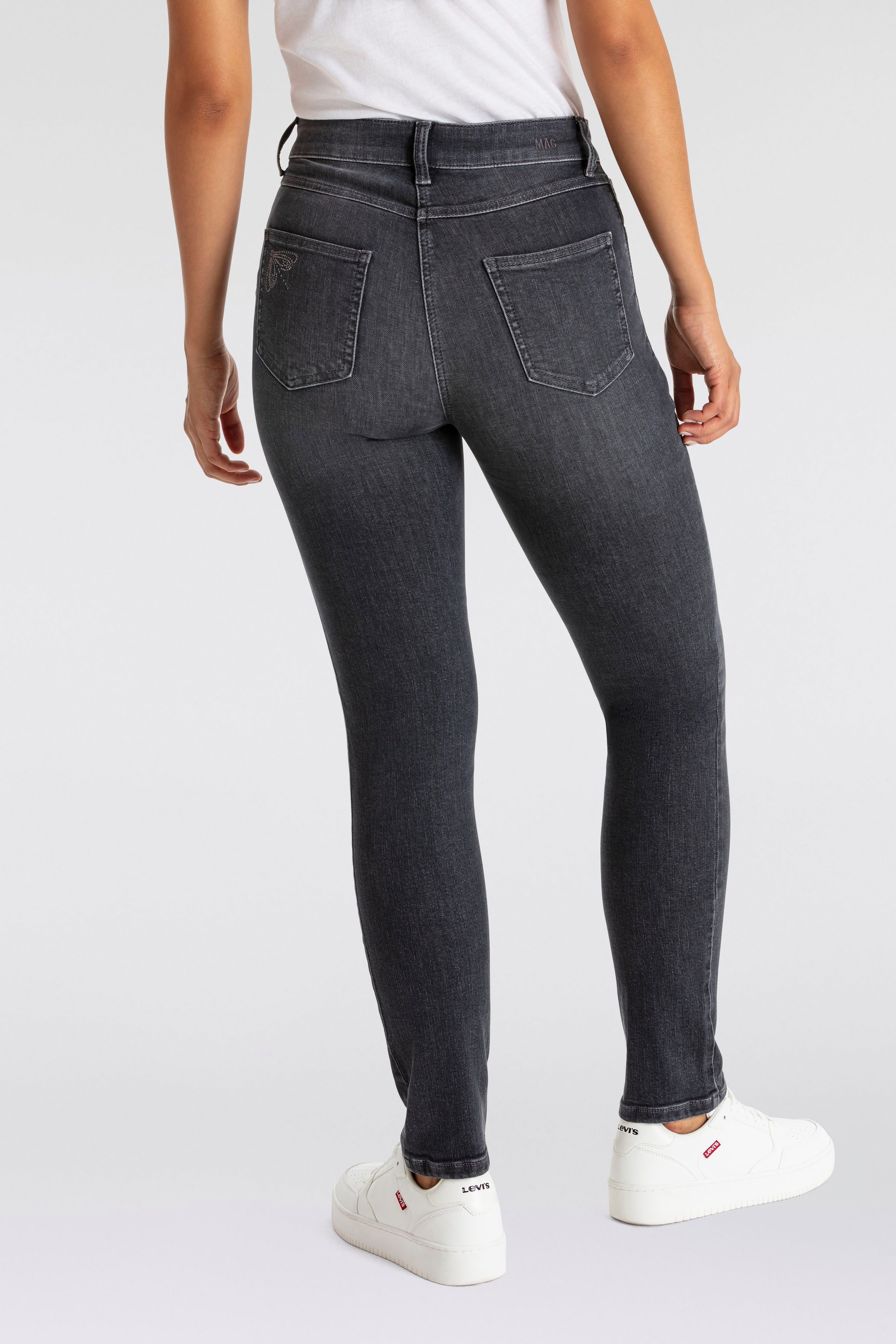 MAC Straight jeans MELANIE dragon-fly Decoratieve nietendetails op de achterzak