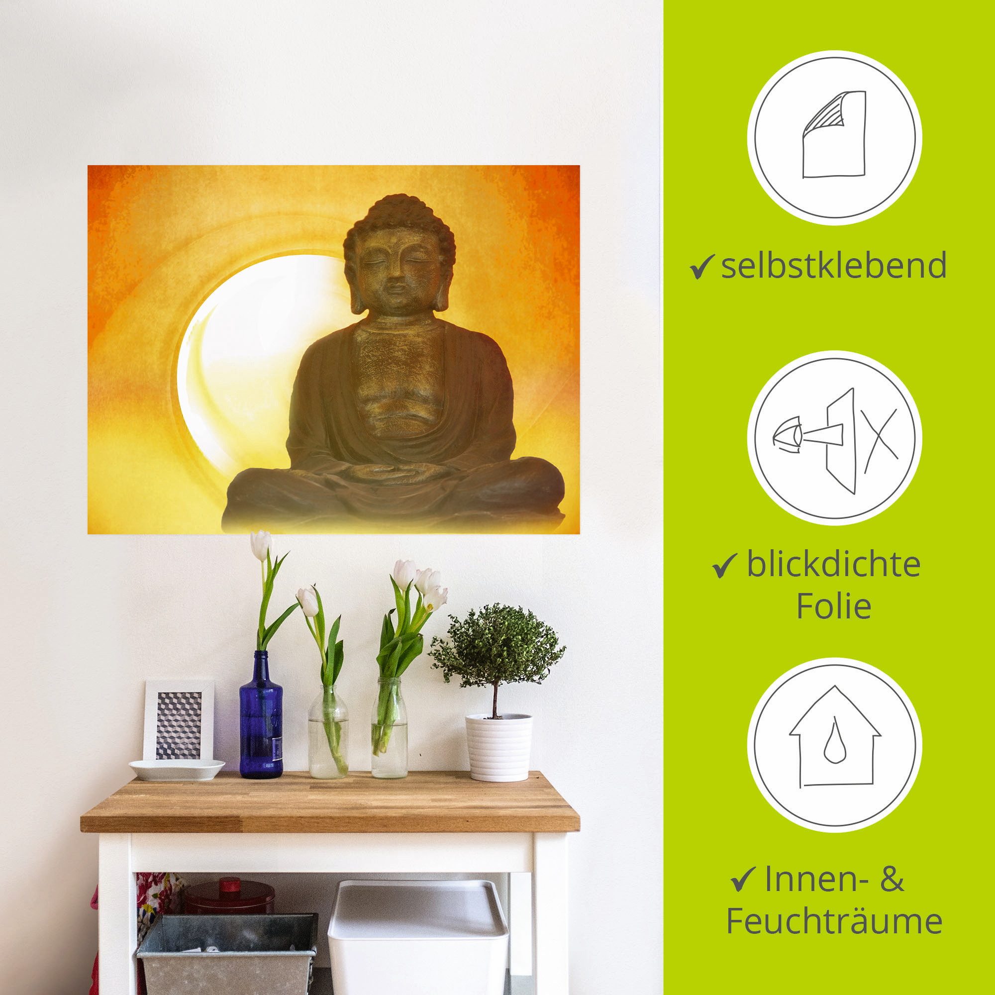 Artland Artprint Boeddha 2 als artprint op linnen, poster, muursticker in verschillende maten