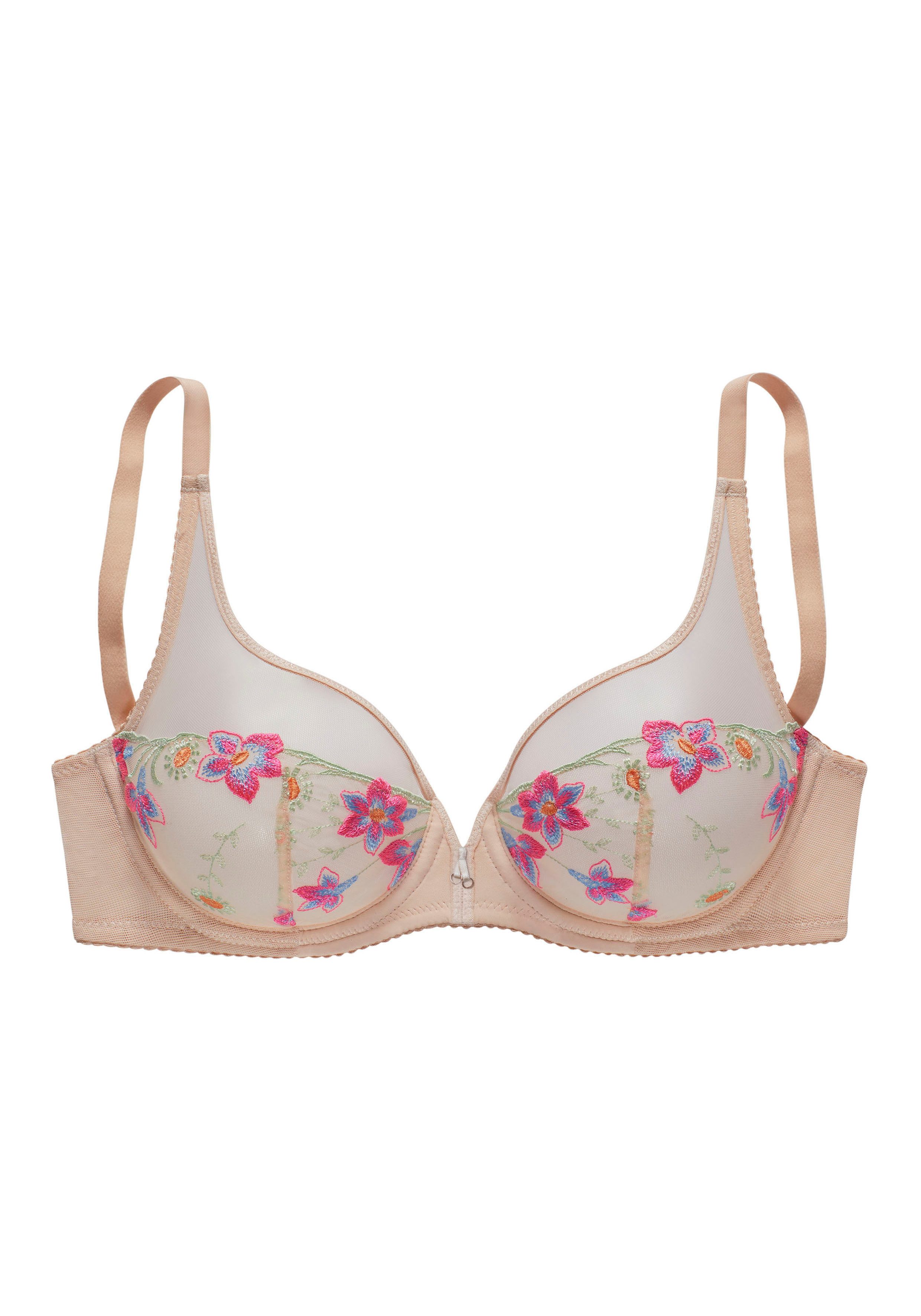 Vivance Beugel-bh met neonkleurige borduursel op de cup lingerie