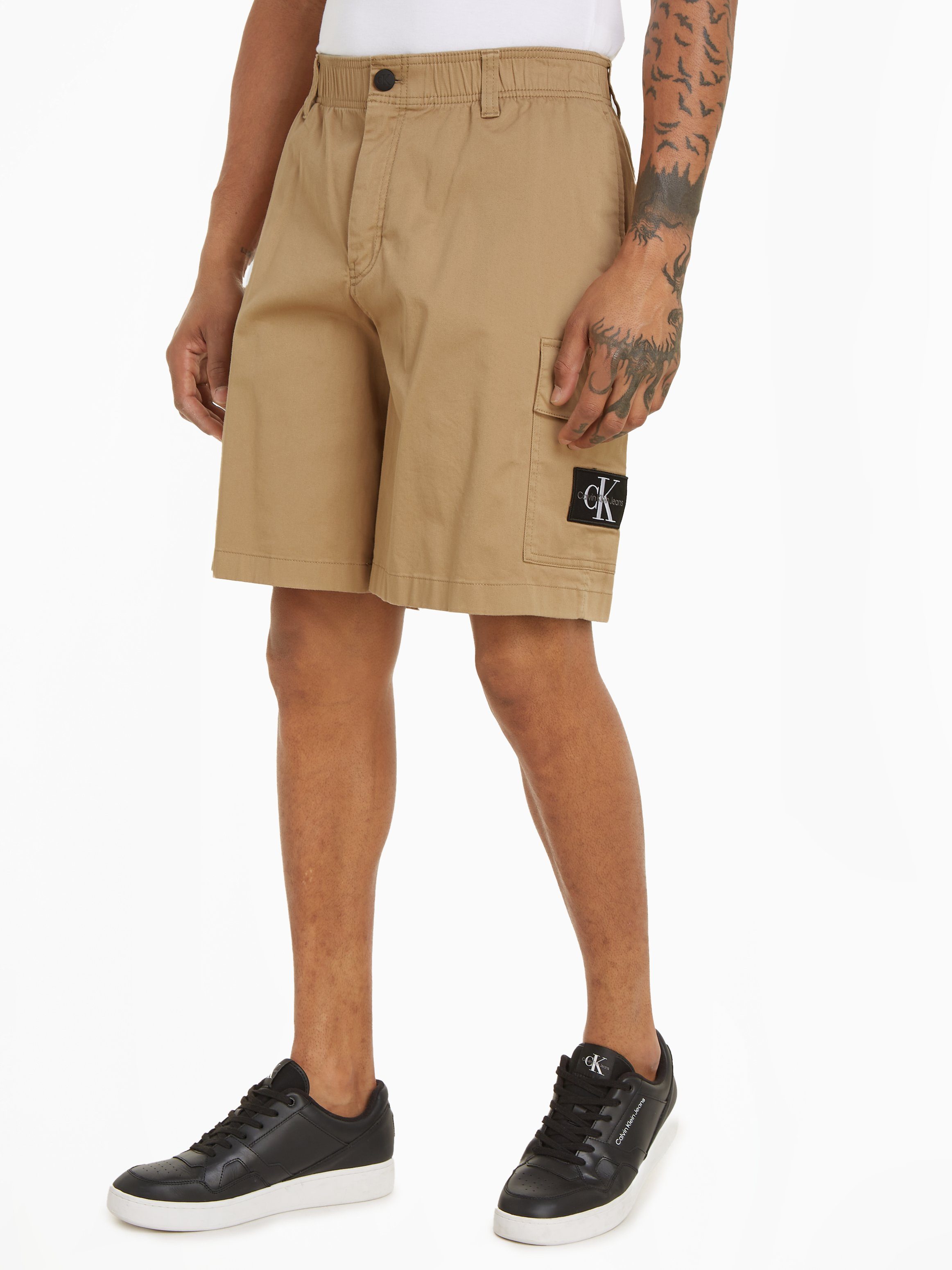 Calvin Klein Jeans Heren Bermuda Shorts Lente Zomer Collectie Beige Heren