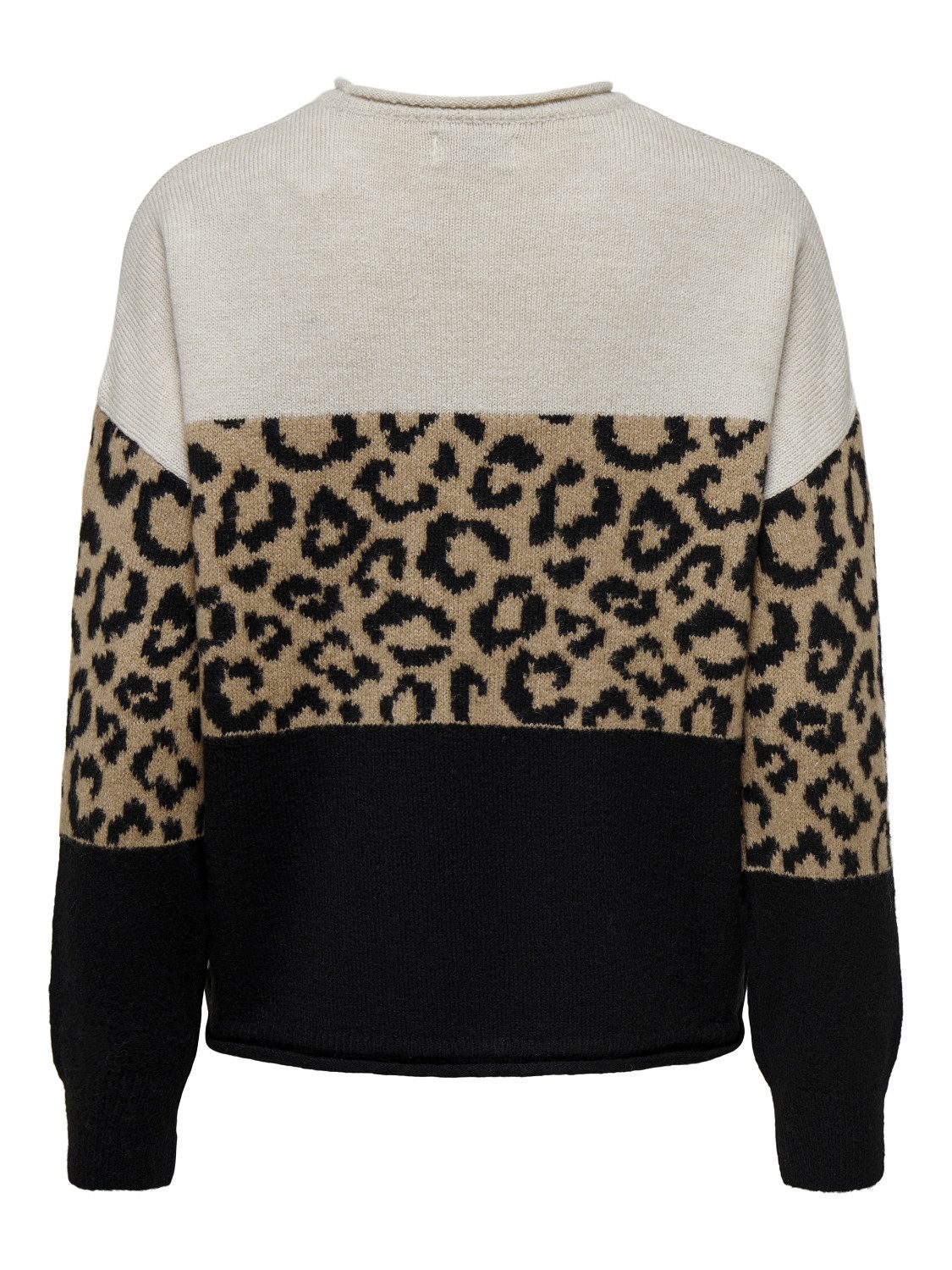 Only Trui met ronde hals ONLJADE ANIMAL LS O-NECK NOOS KNT