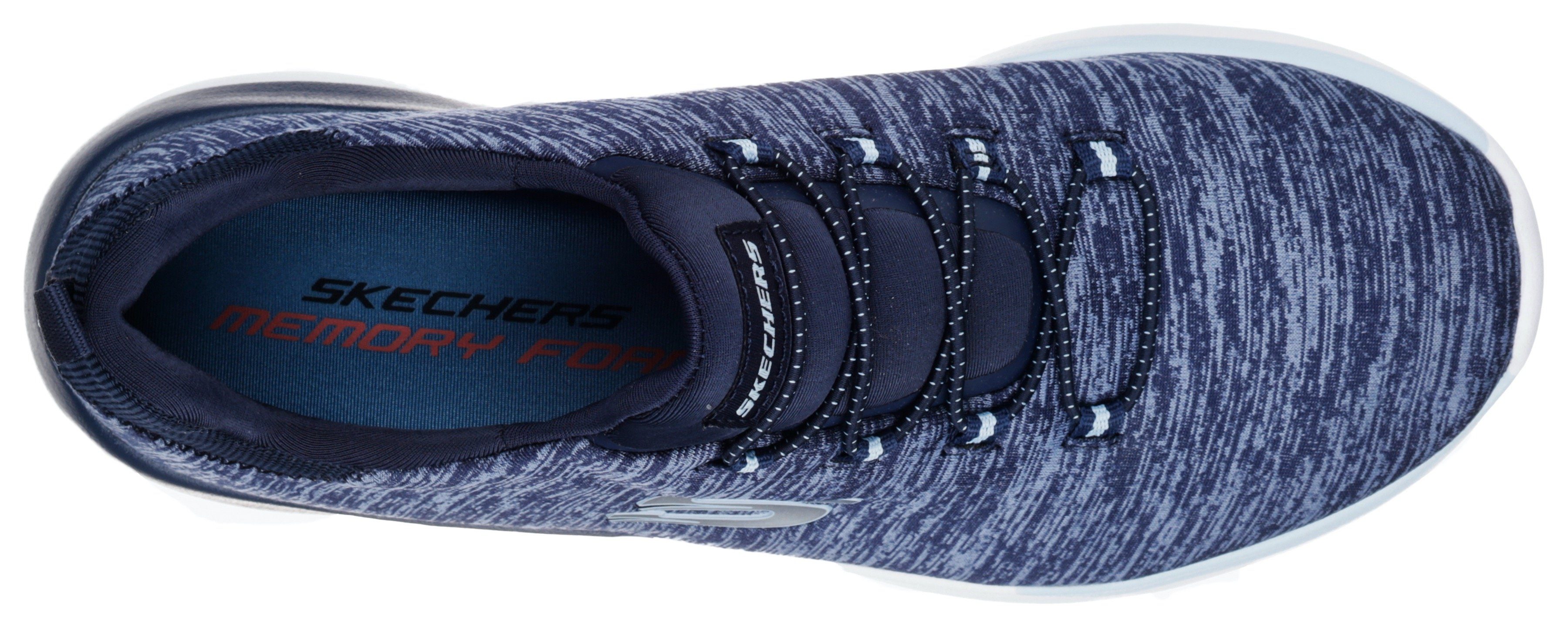 Skechers Slip-on sneakers DYNAMIGHT-BREAK-THROUGH Trainingsschoen, vrijetijdsschoen met praktische Gummitrek