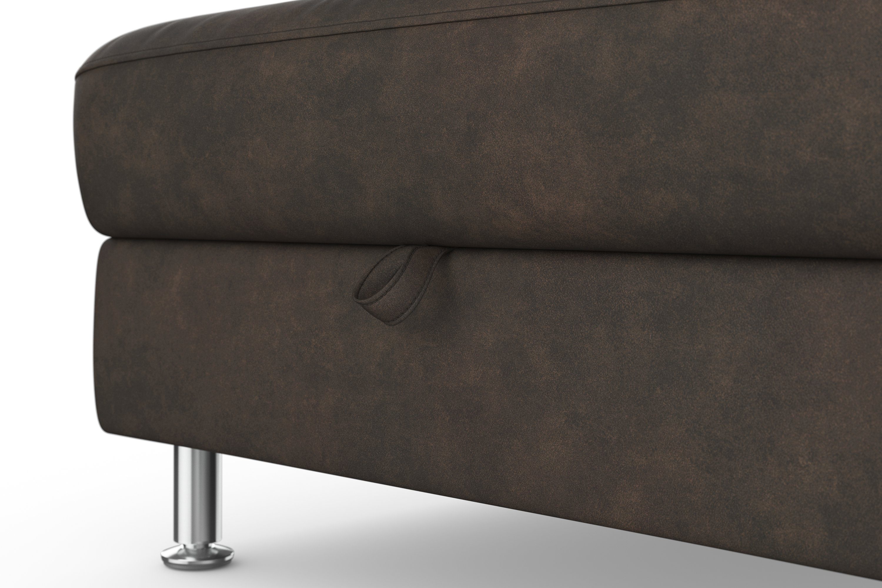 sit&more Hoekbank Freetown L-vorm met verstelbare hoofdsteun en comfortabele binnenvering