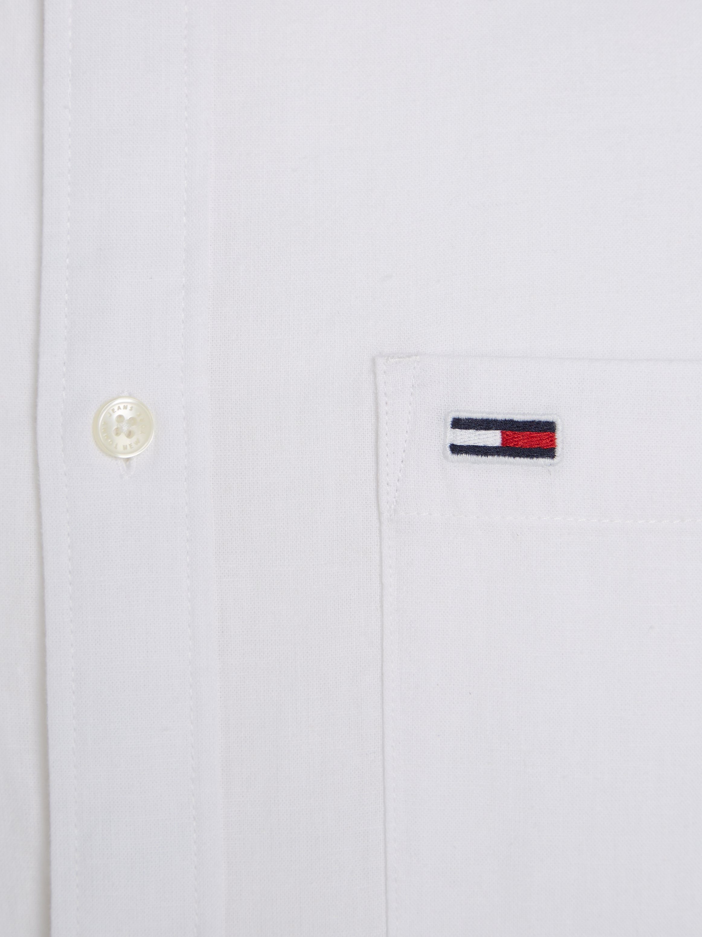 TOMMY JEANS Overhemd met lange mouwen TJM REG MAO LINEN BLEND SHIRT