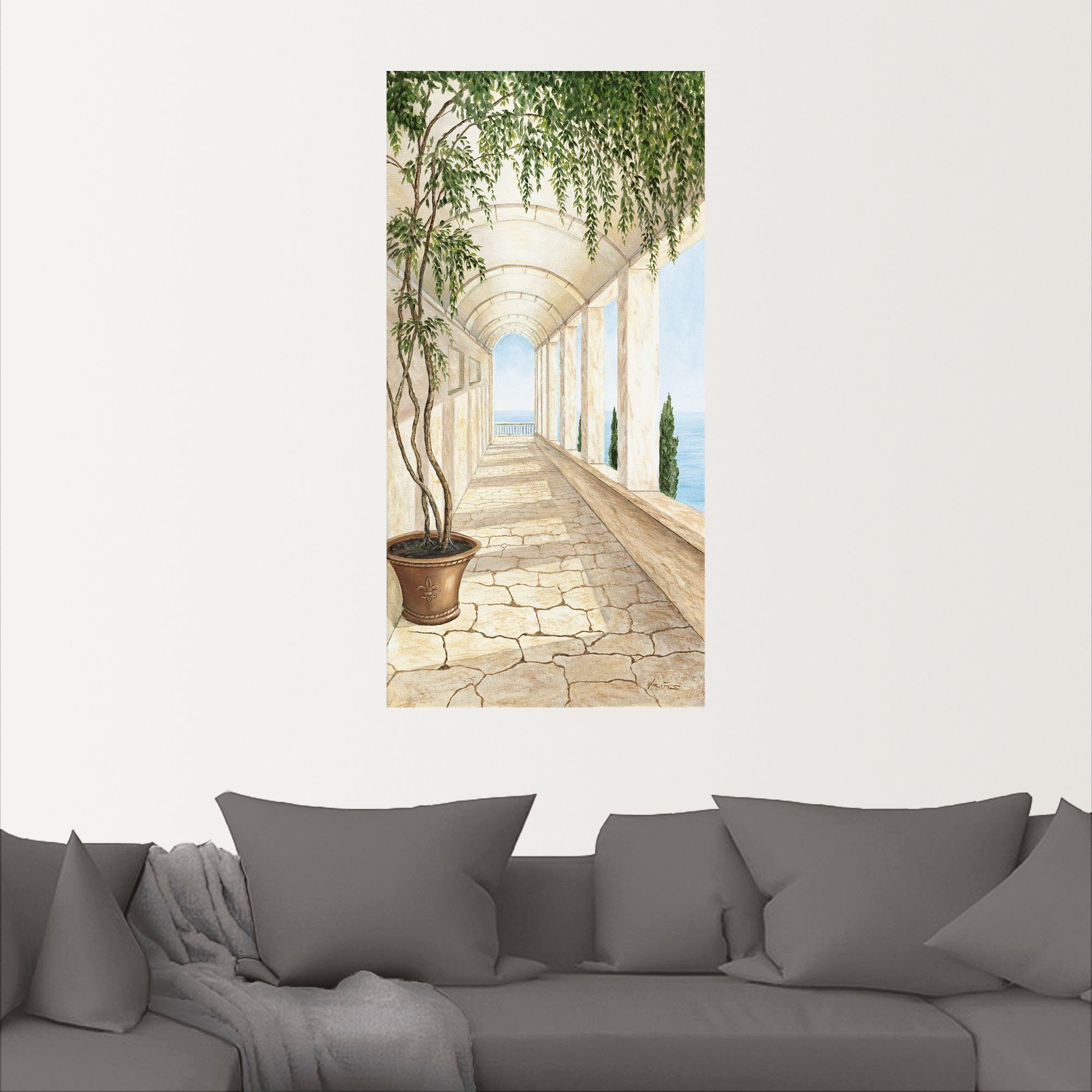 Artland Artprint Capri als artprint van aluminium, artprint voor buiten, artprint op linnen, poster, muursticker