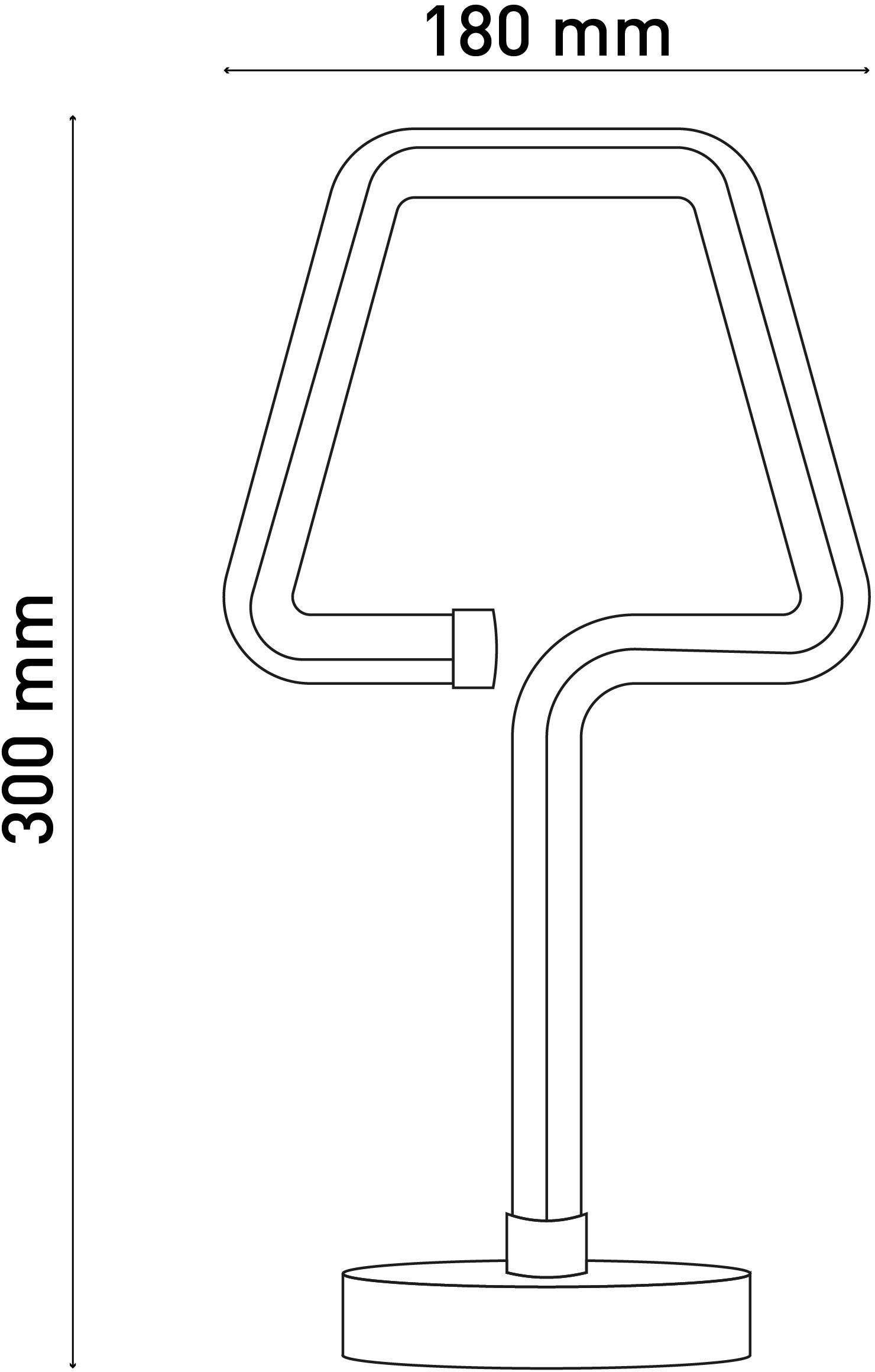 näve Led-tafellamp Loop Line modern ontwerp, met aan-/uitschakelaar (1 stuk)