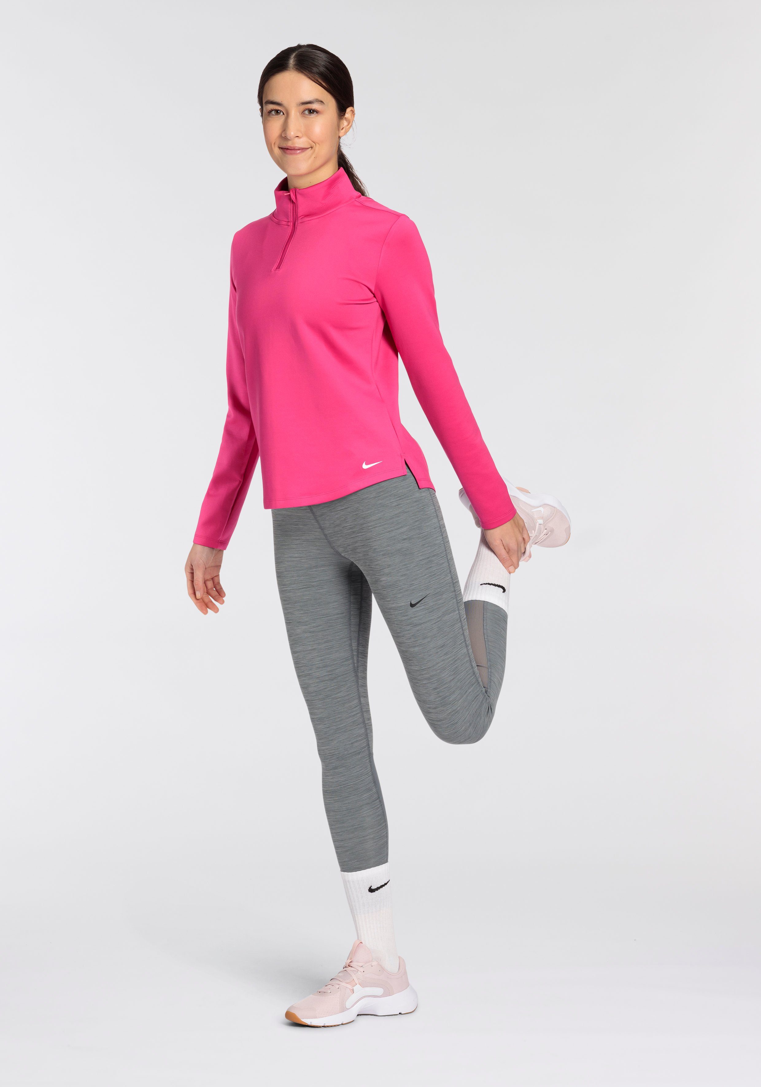 Nike Trainingsshirt THERMA-FIT ONE WOMEN'S LONG-SLEEVE 1 -ZIP TOP