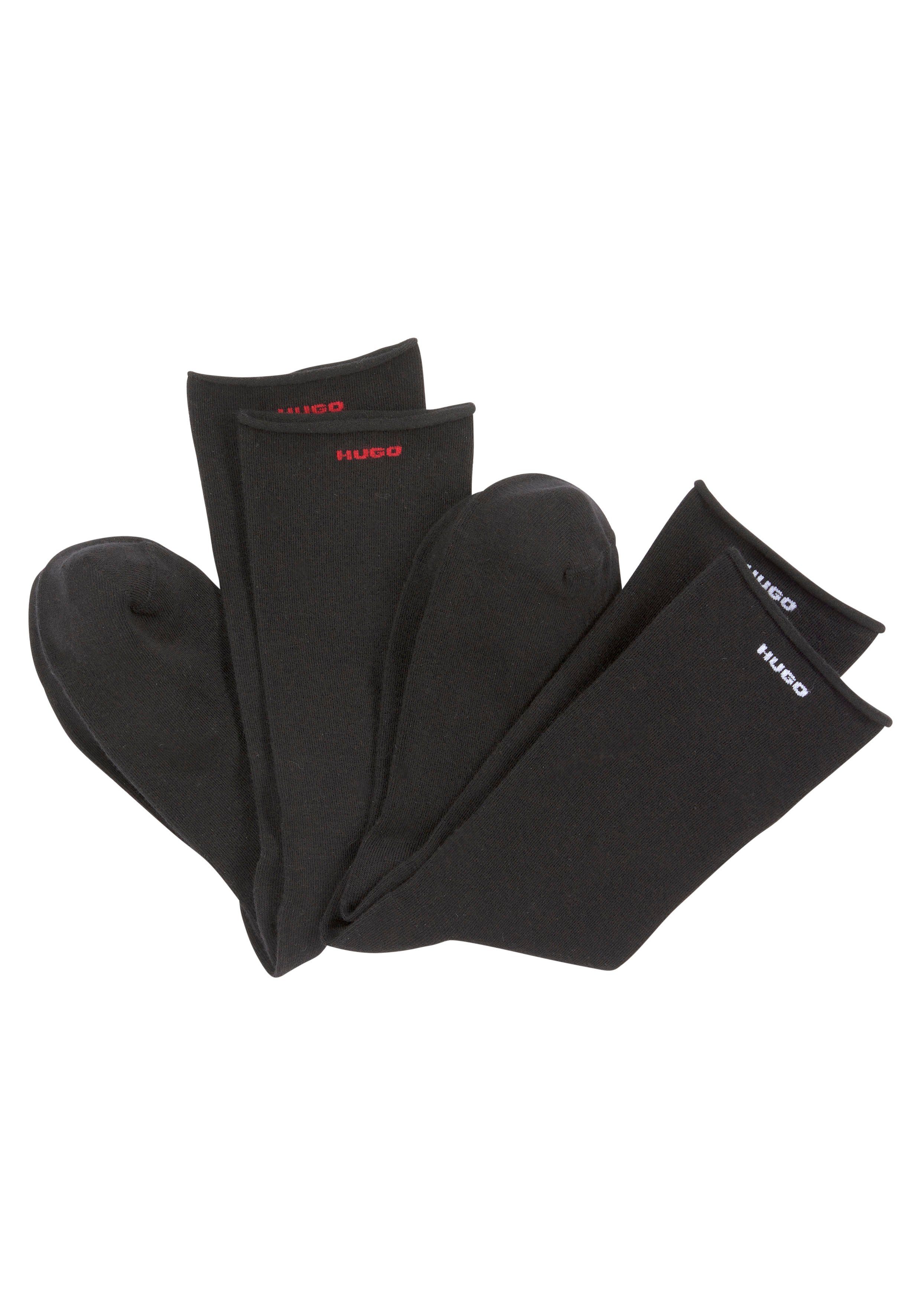 HUGO underwear Vrijetijdssokken 2P RS UNI CC W met gerolde boord (2 paar, Set van 2)