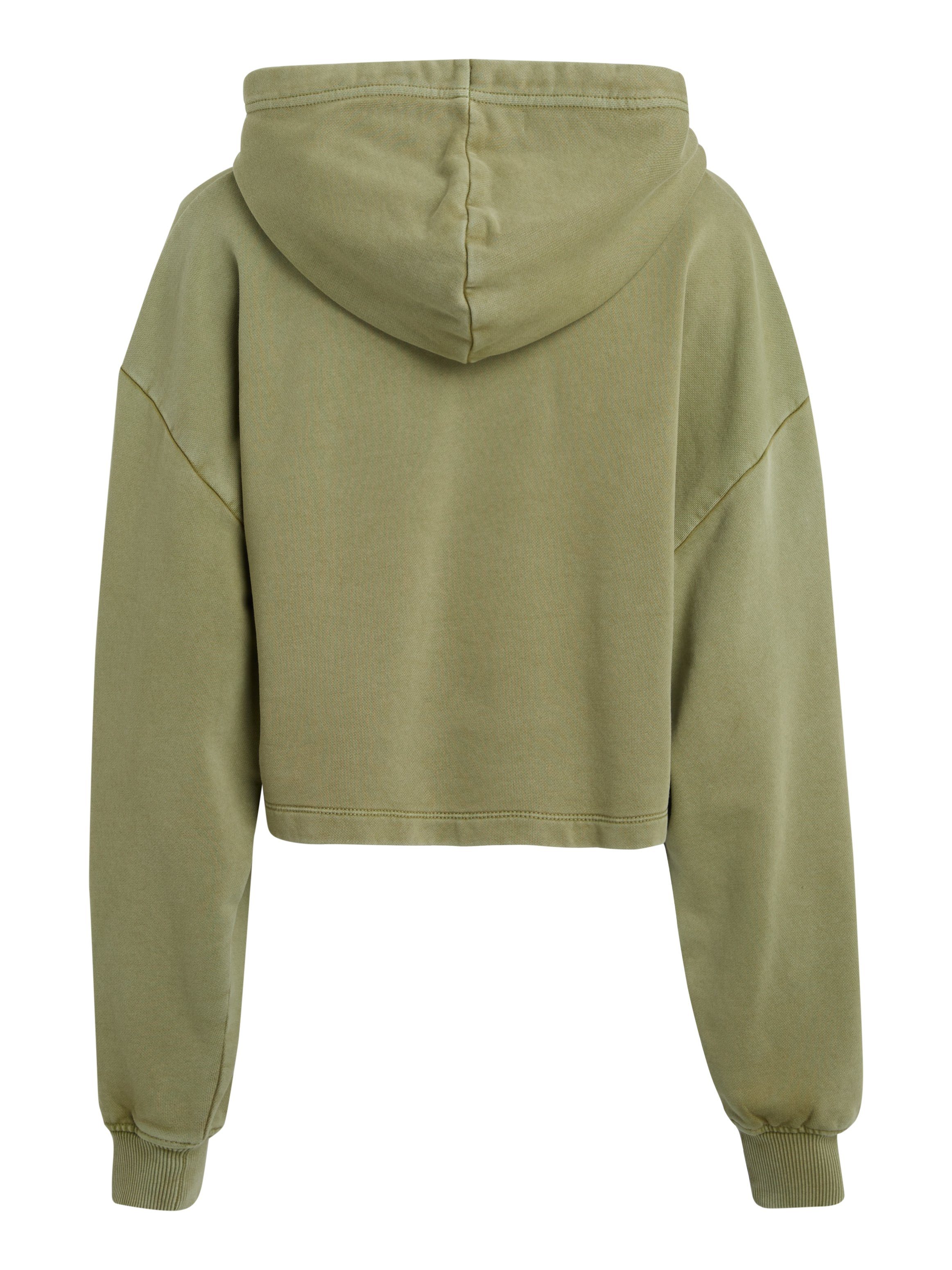 Calvin Klein Hoodie WASHED WOVEN LABEL HOODIE