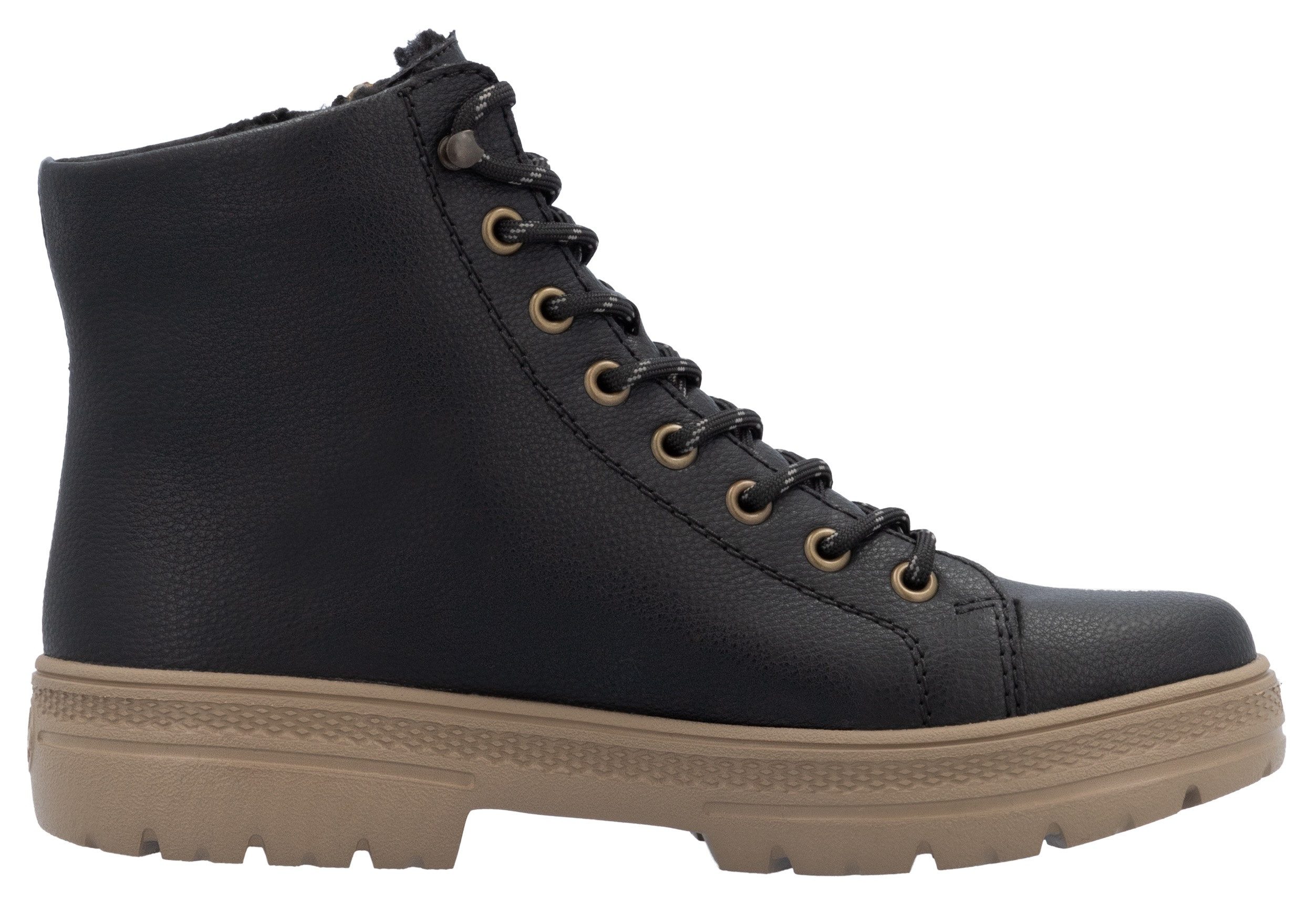 Rieker Winterlaarzen , veterschoenen, enkellaars, met ritssluiting aan de buitenkant