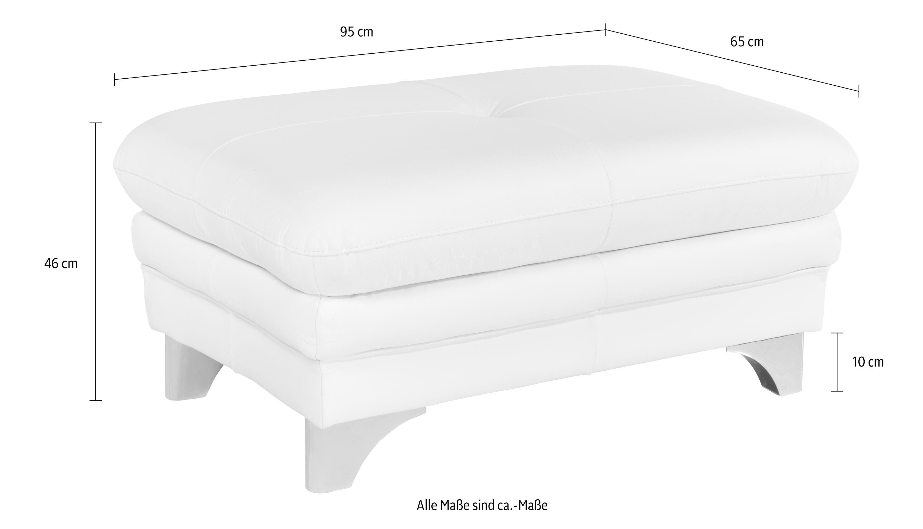 COTTA Zithoek Enterprise Set: bestaand uit 3-zitsbank en hocker, met een verstelbare rugleuning (set)