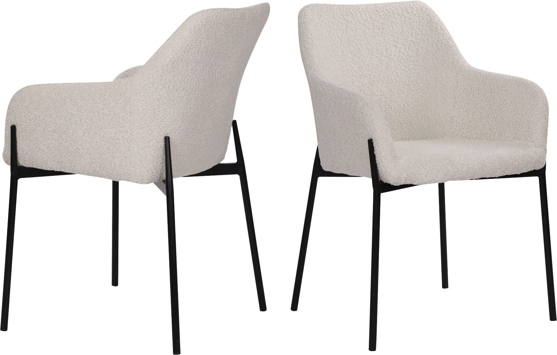 SIT Stoel met armleuningen Öko-Tex gecertificeerd (set, 2 stuks) 4 poot stoelen wit