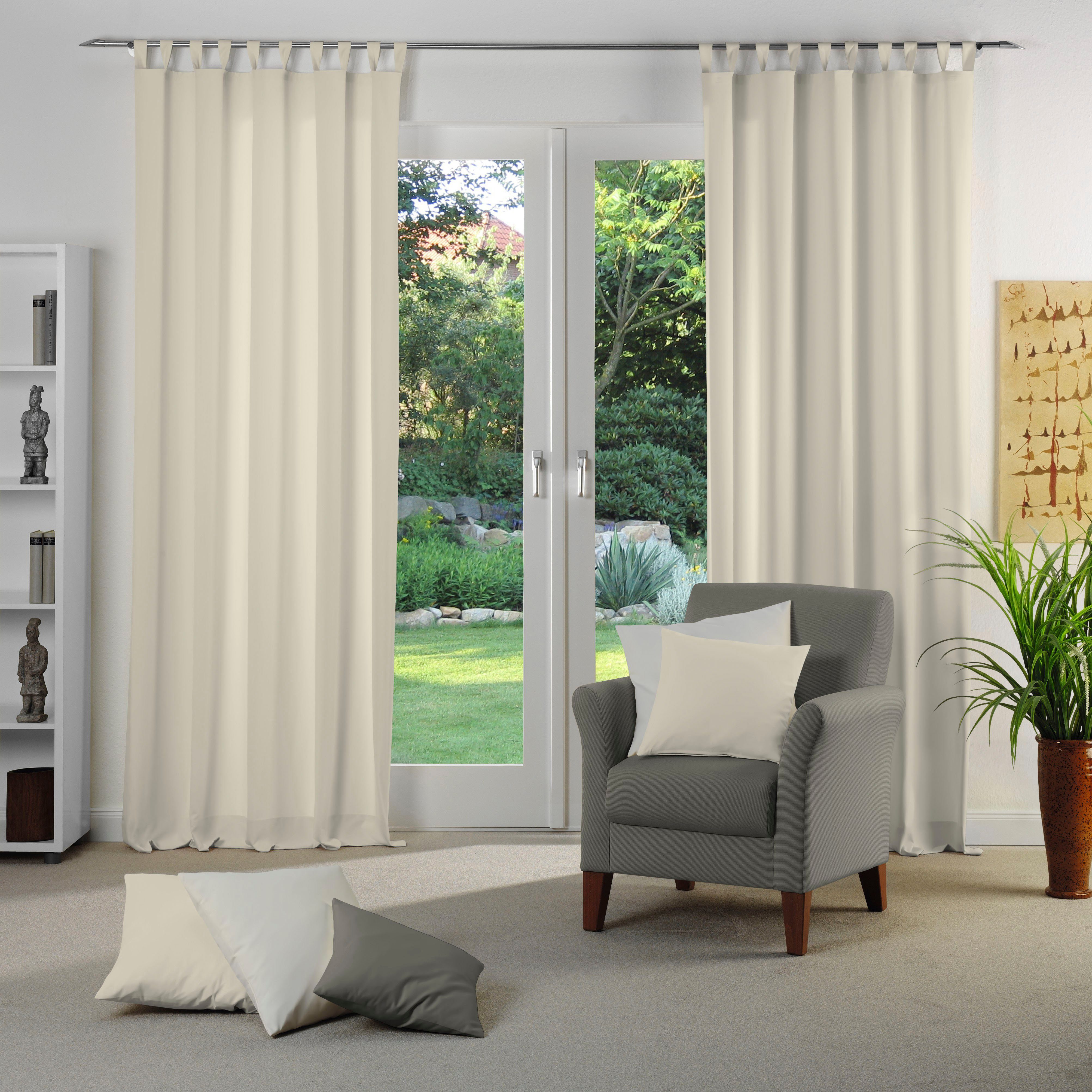 Wirth Gordijn Dim uit (1 stuk) kant & klaar gordijnen maat 142 cm x 175 cm beige