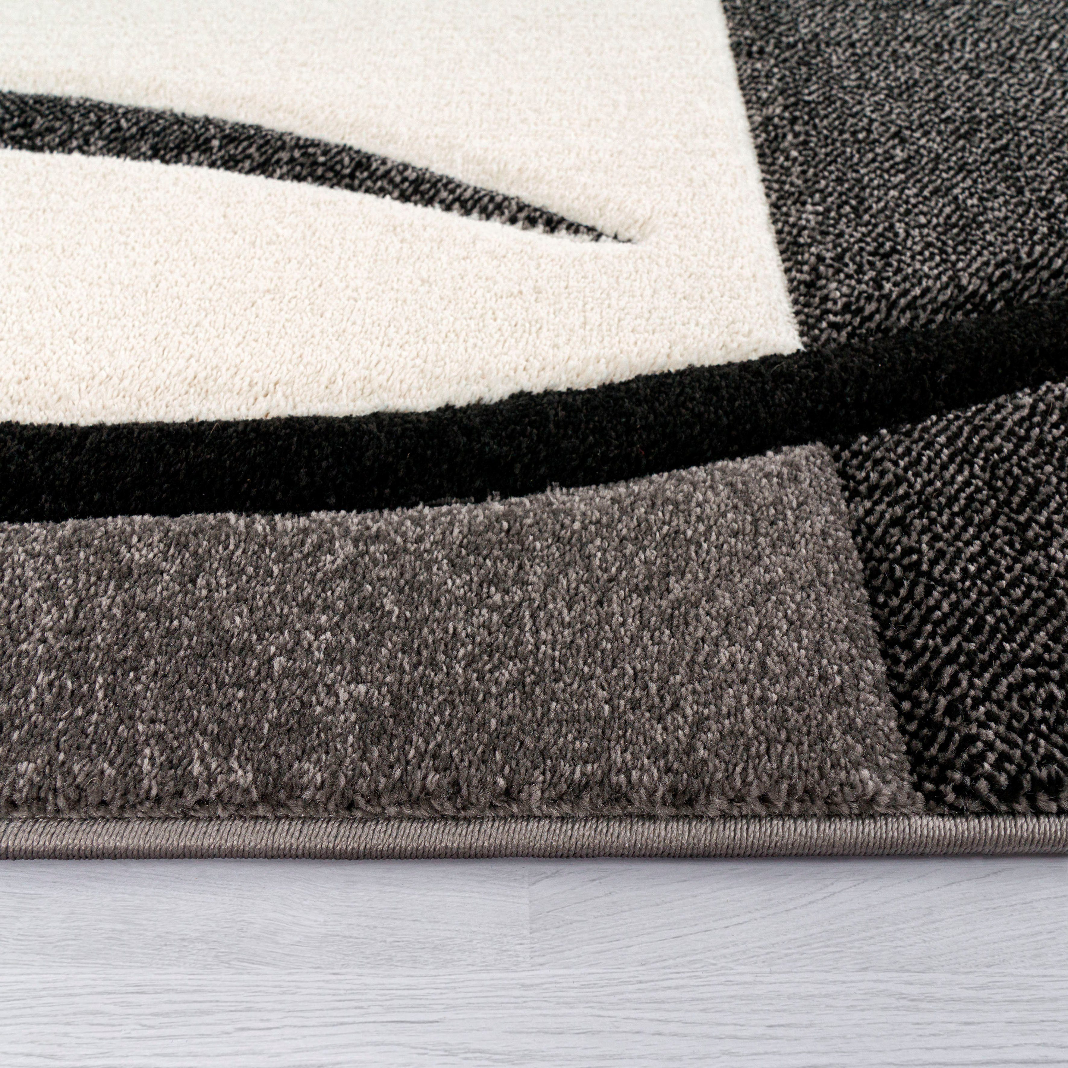 Paco Home Vloerkleed Diamond 665 Ruitmotief, 3D-design, ook als loper, woonkamer, slaapkamer