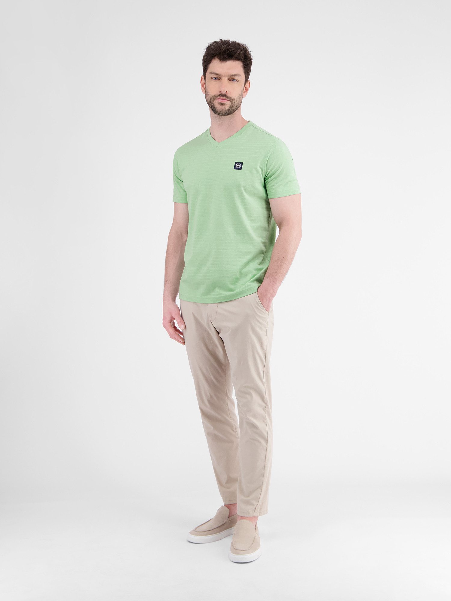 Lerros T-shirt LERROS heren T-shirt met V-hals