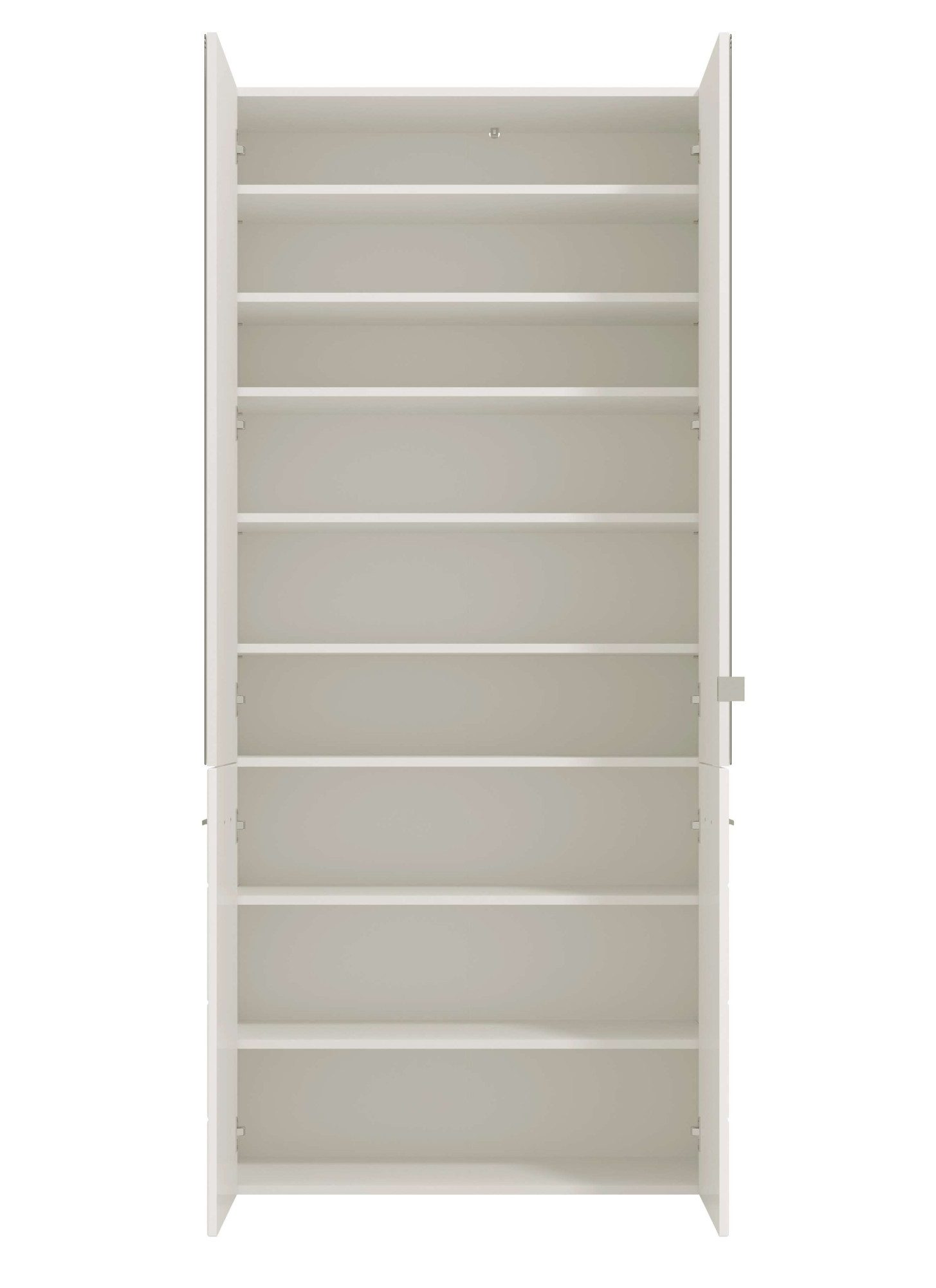 INOSIGN Schoenenkast Menorca schoenenkast, opslagkast, schoenenrek, breedte 90 cm met vier deuren, in moderne en elegante kleuren, met twee spiegels