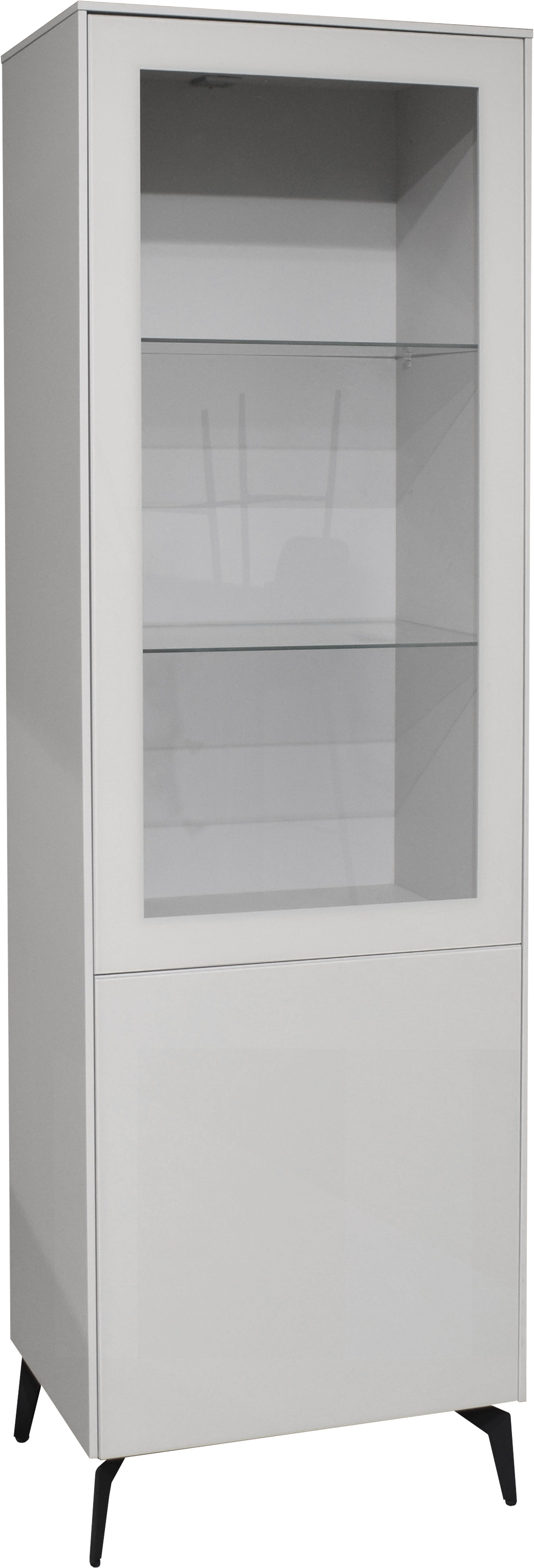 Mäusbacher Staande vitrinekast Imola BESTSELLER! Mäusbacher vitrinekast met glas- en houten deur vitrinekasten grijs
