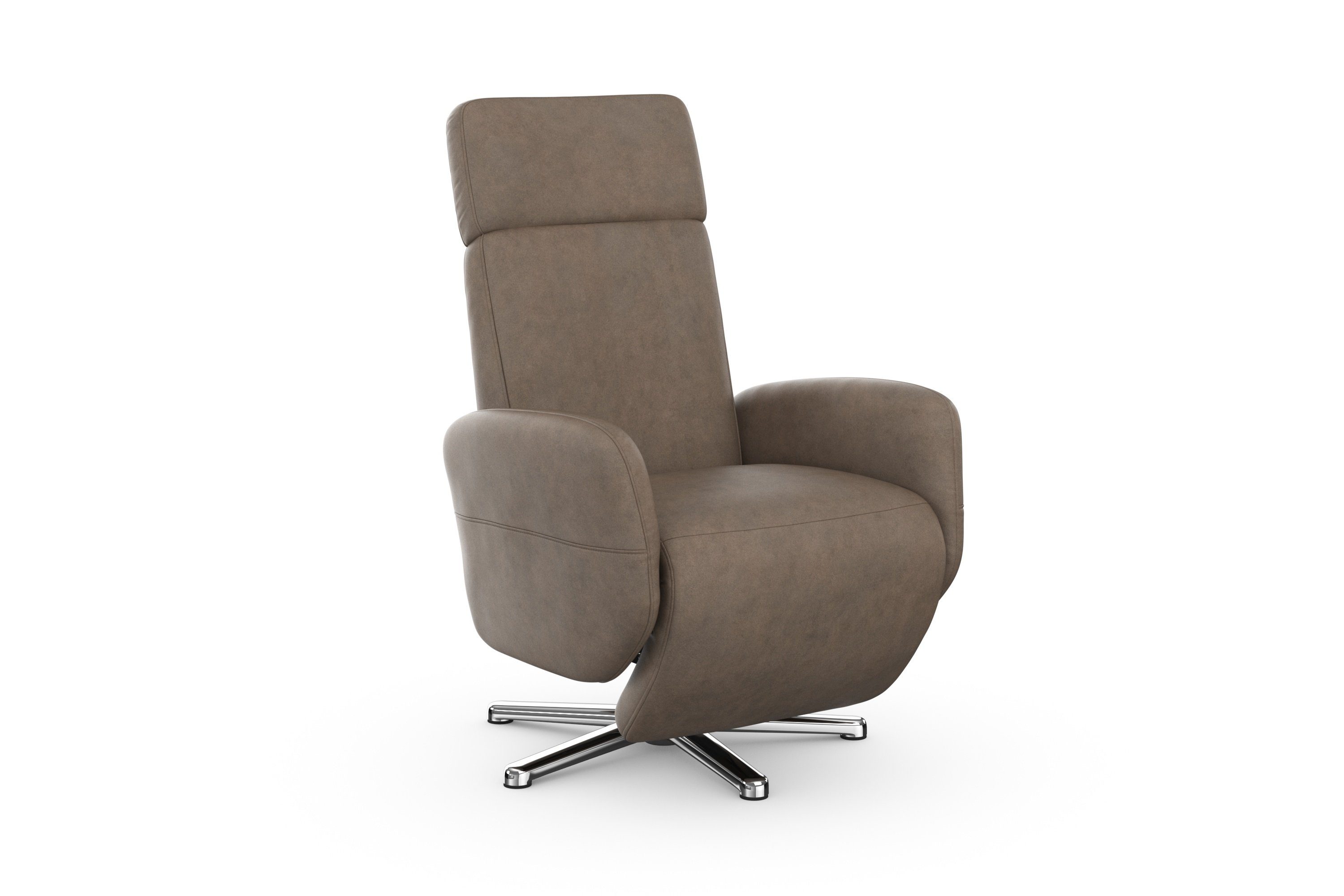 sit&more Relaxfauteuil Grenoble, incl. hoofdsteunverstelling en bekabelde afstandsbediening