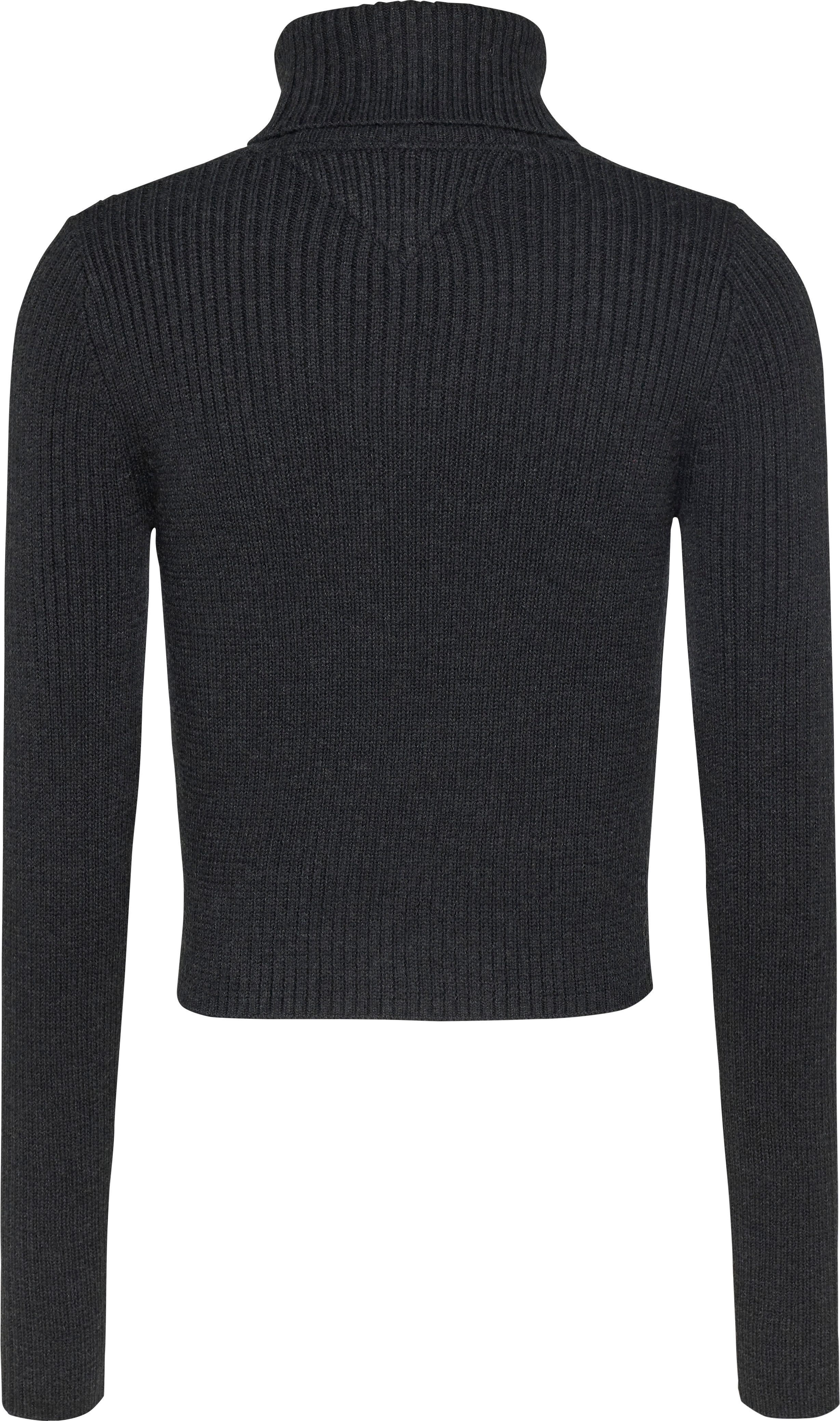 TOMMY JEANS Gebreide trui TJW MELANGE TRTLNCK FLAG SWEATER