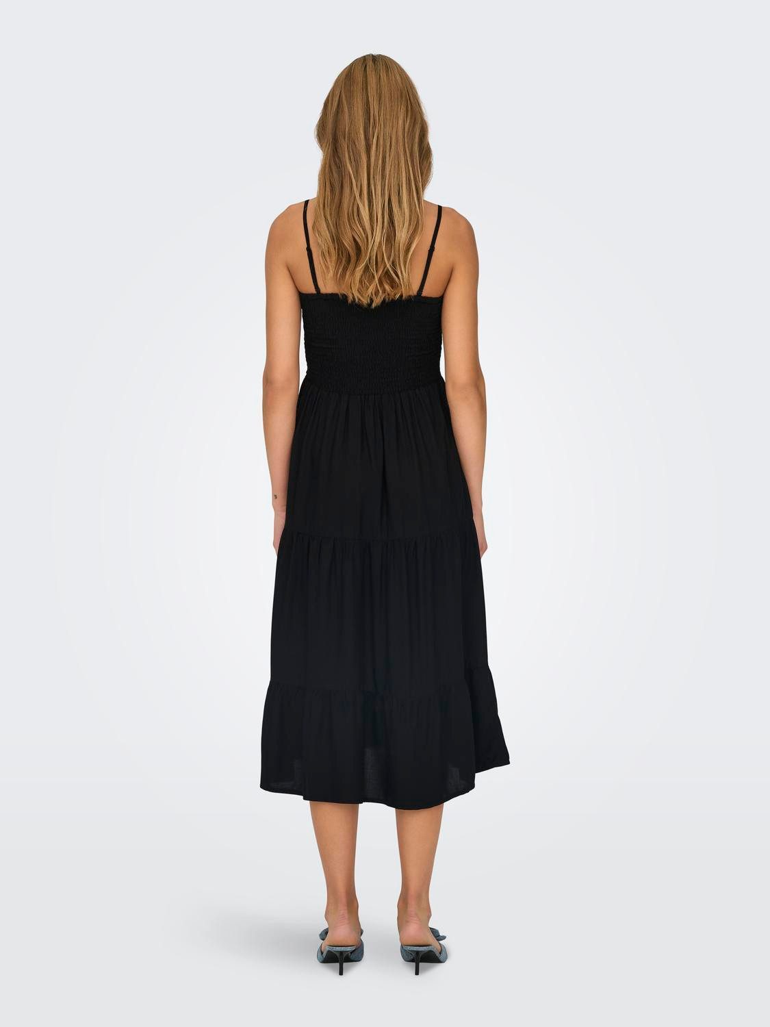 Only Midi-jurk ONLZELINA SMOCK 3IN1 DRESS SKIRT PTM