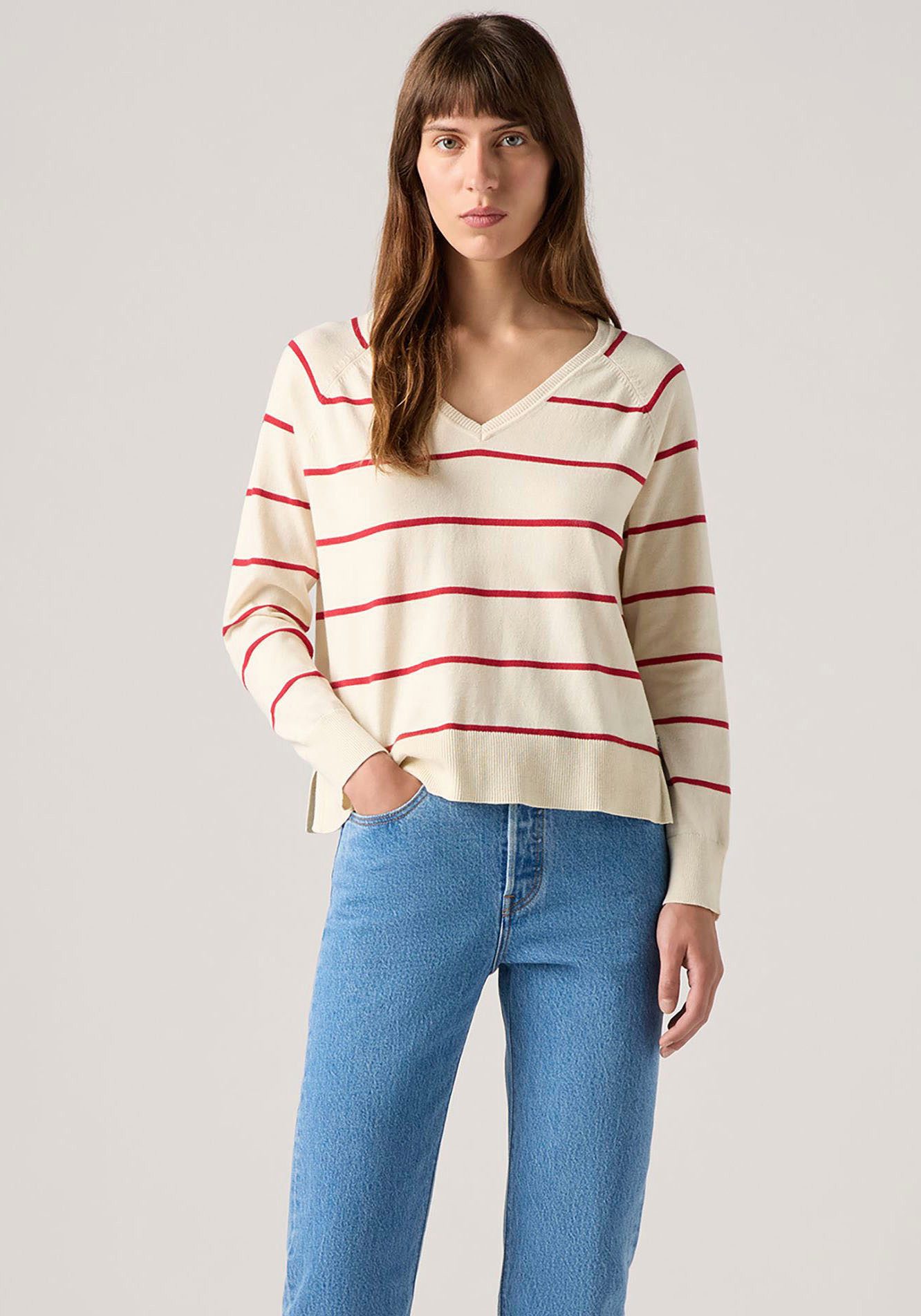 Levi's® Lange trui PETAL VNECK SWEATER