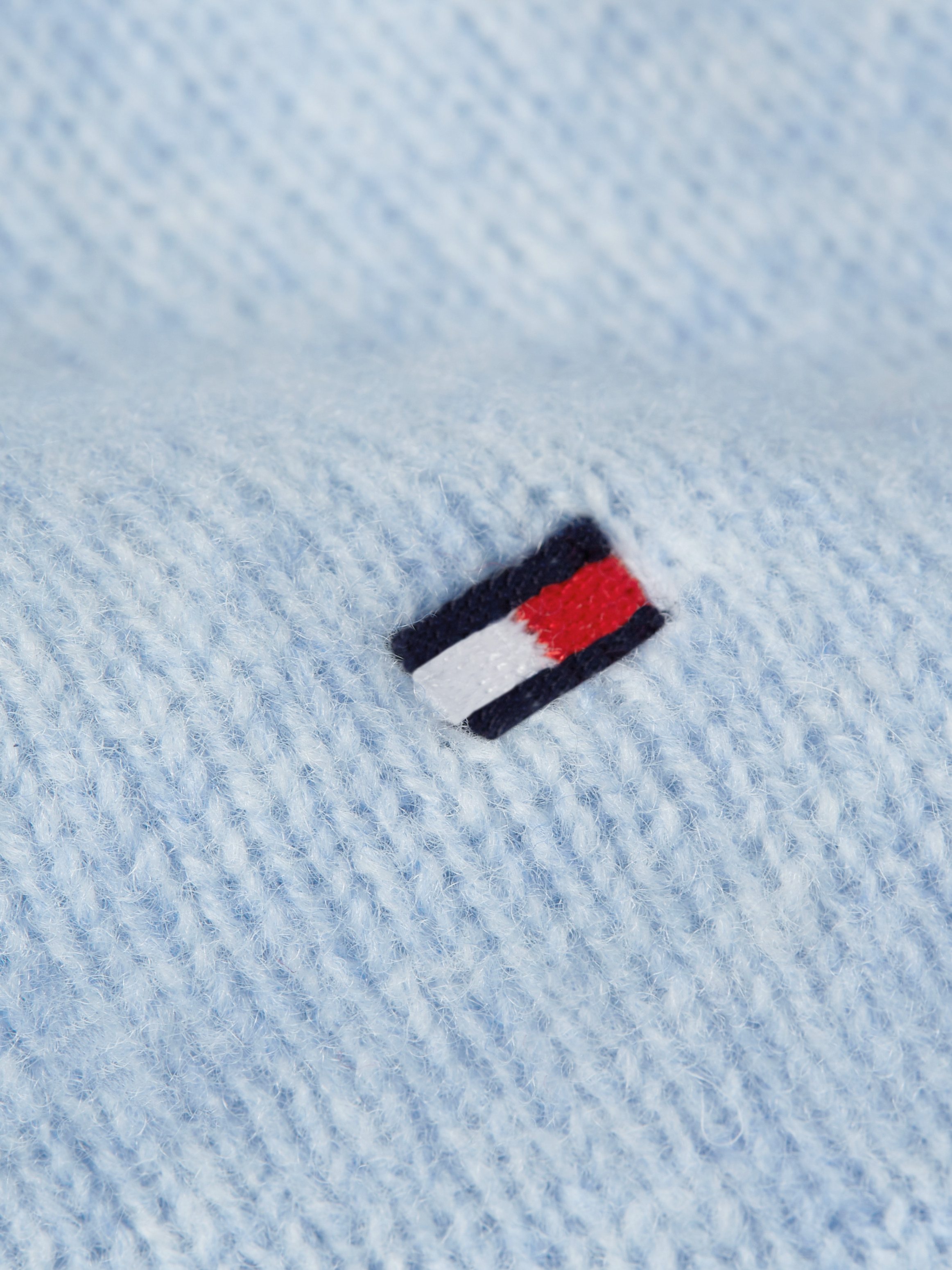 Tommy Hilfiger Gebreide trui SOFT WOOL V-NK SWEATER met v-hals van 100% wol