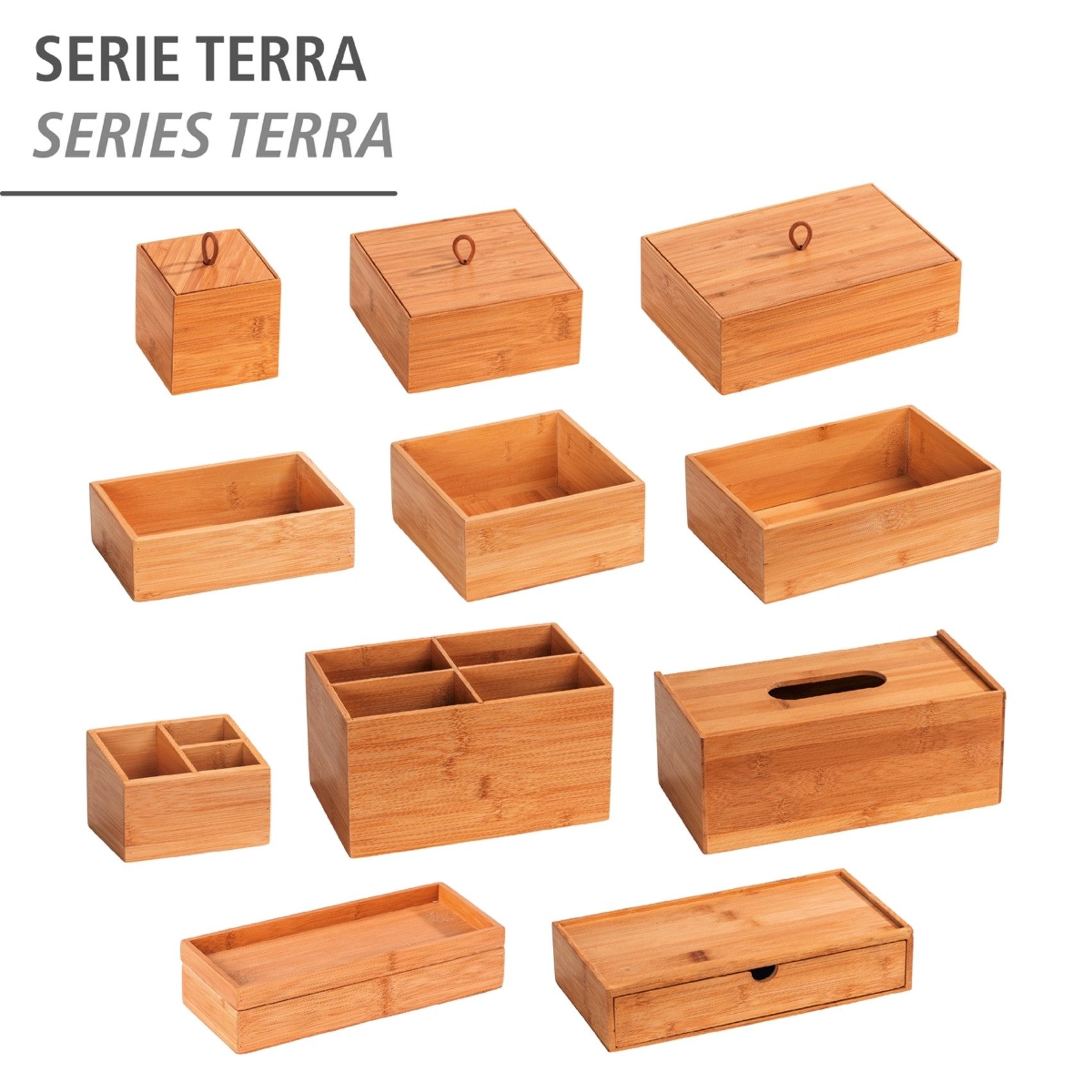 WENKO Organizer Model Terra Opbergdoos met lade, ideaal voor badkamer, gasten-wc, keuken & gang