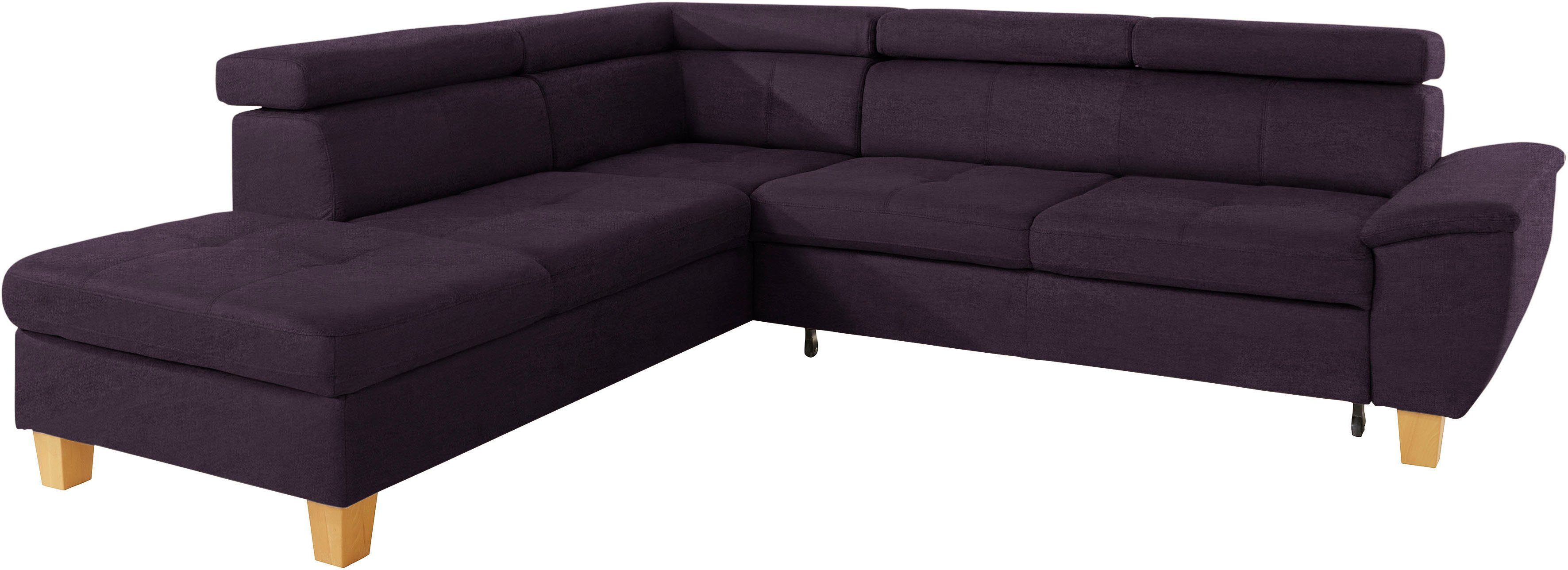 exxpo - sofa fashion Hoekbank Enya, uitgebreide afwerking, hoog zitcomfort, comfortabel, L-vorm