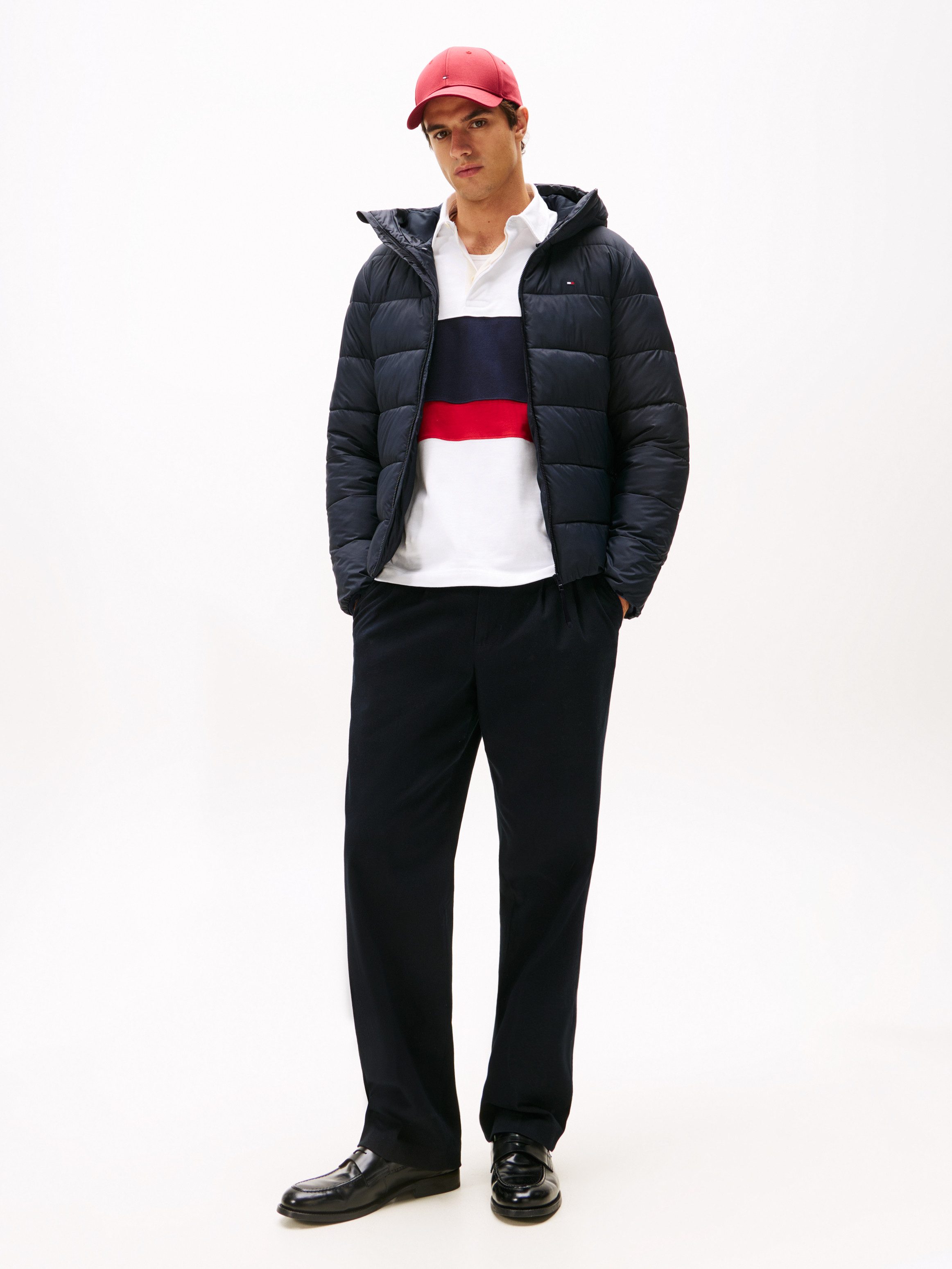 Tommy Hilfiger Gewatteerde jas MID WEIGHT HOODED JACKET