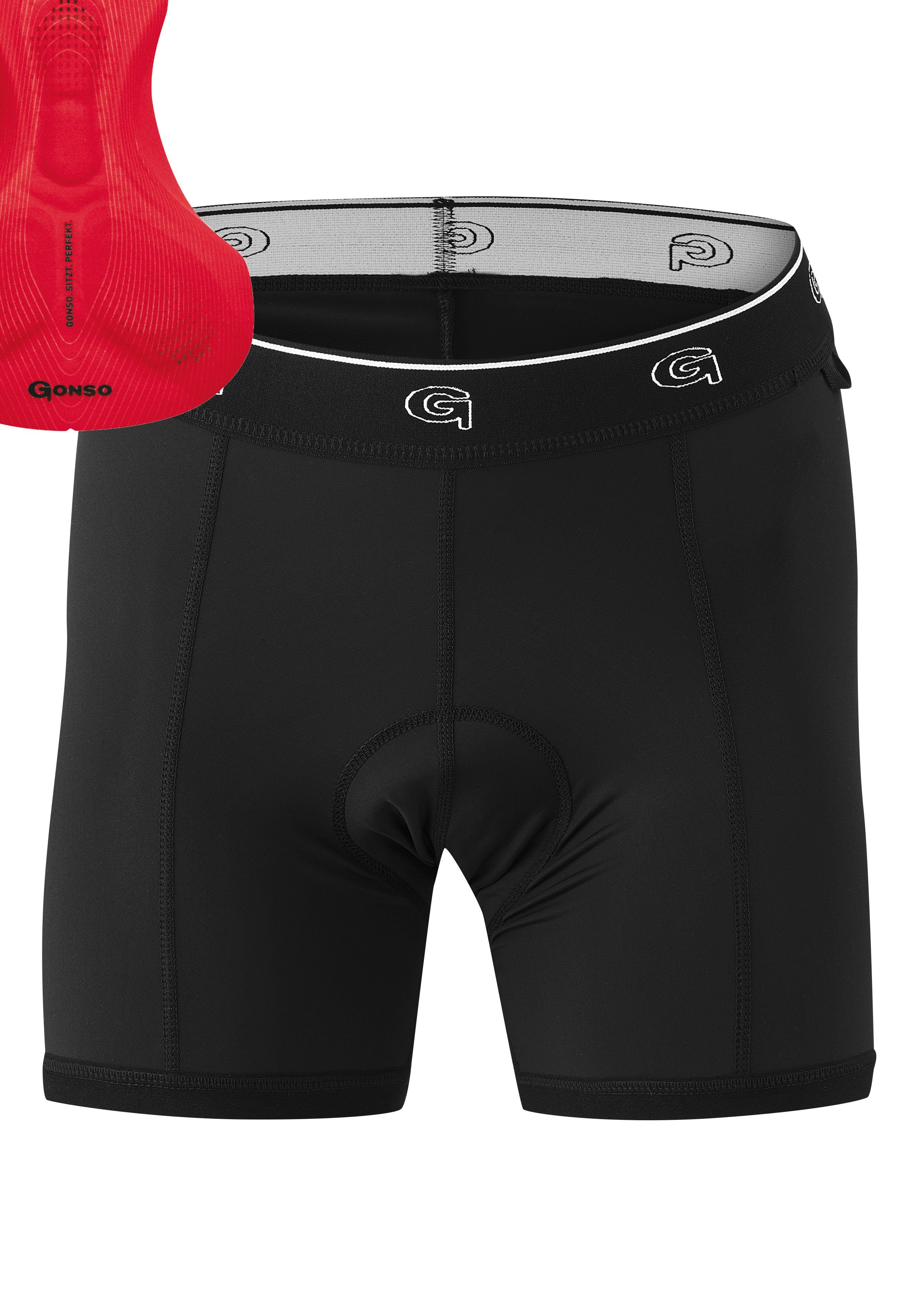 Gonso Fietsbroek Sitivo short W Fietsshort met innovatief zitvlakvullingconcept