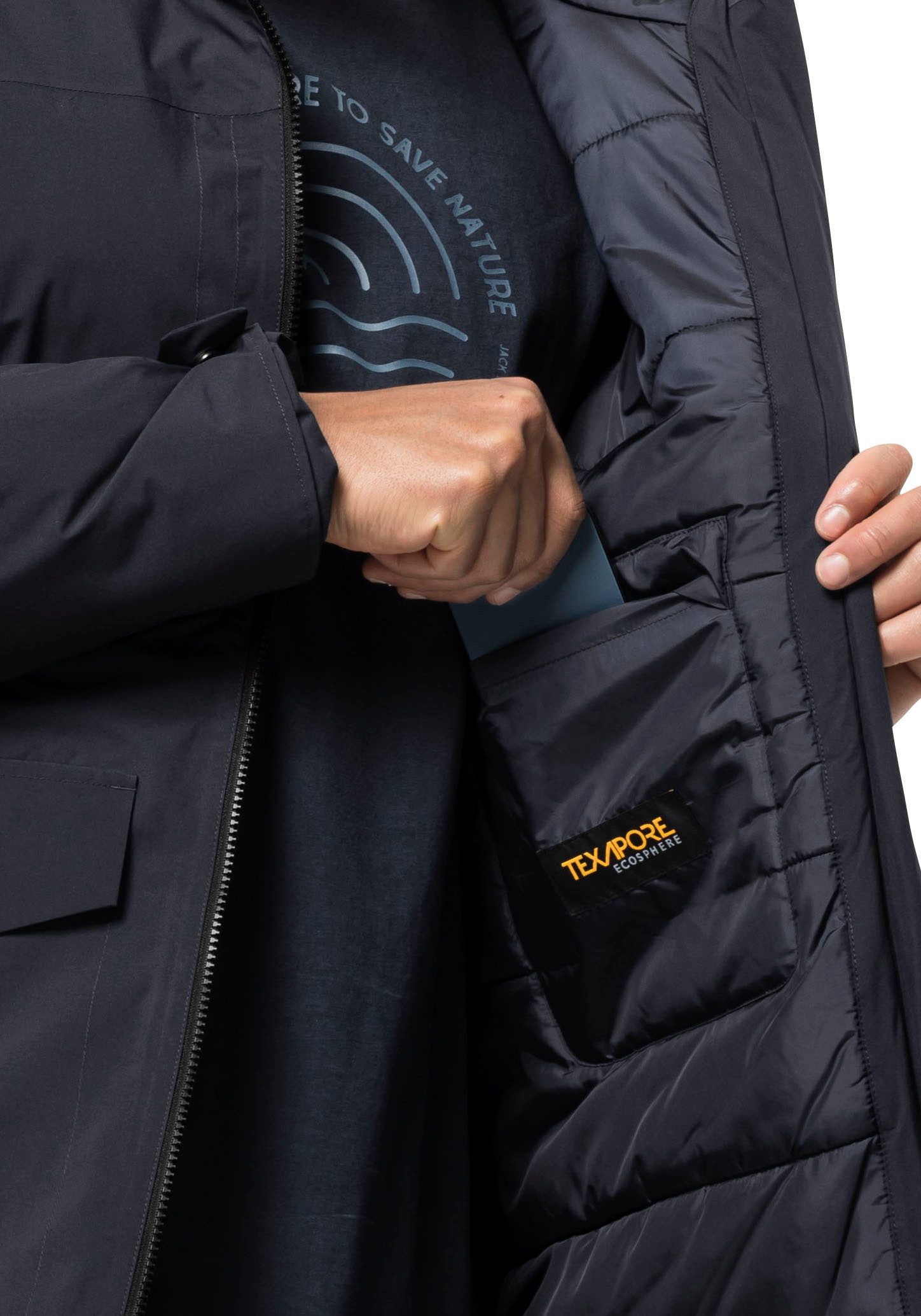 Jack Wolfskin Functionele parka KOENIGSBAU Winterjack met kunstvezelvulling