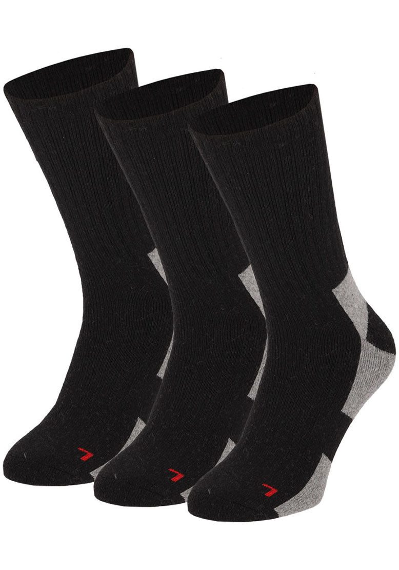 Apollo Basic sokken THERMAL TRACKING SOCKS Unisex met verwarmende merinowol (2 paar Set van 3)