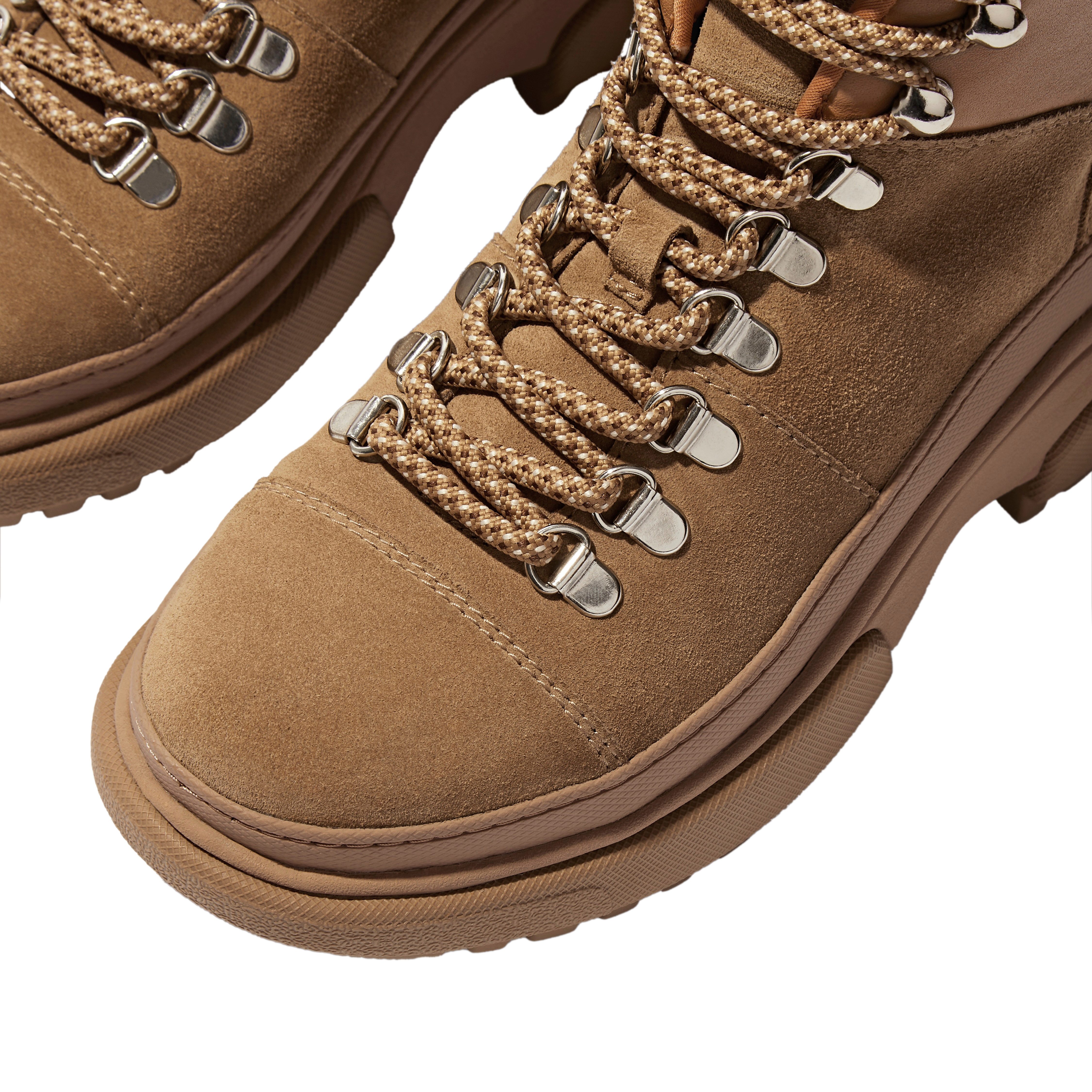 Fitflop Veterschoenen WYLDER SUEDE HIKER-LACE BOOTS Trekking boots, veterschoenen met robuuste plateauzool