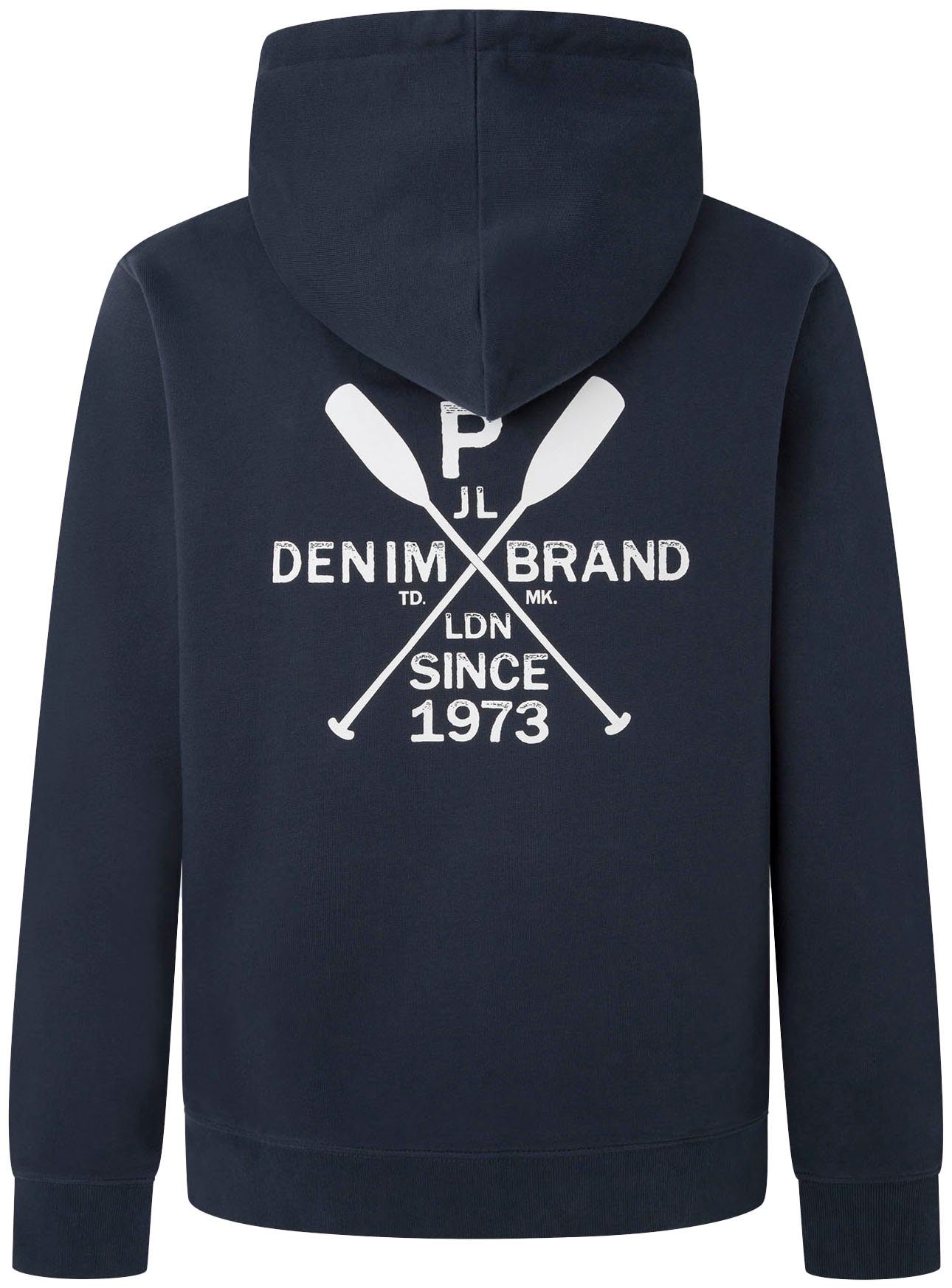 Pepe Jeans Hoodie met grote print op de rug