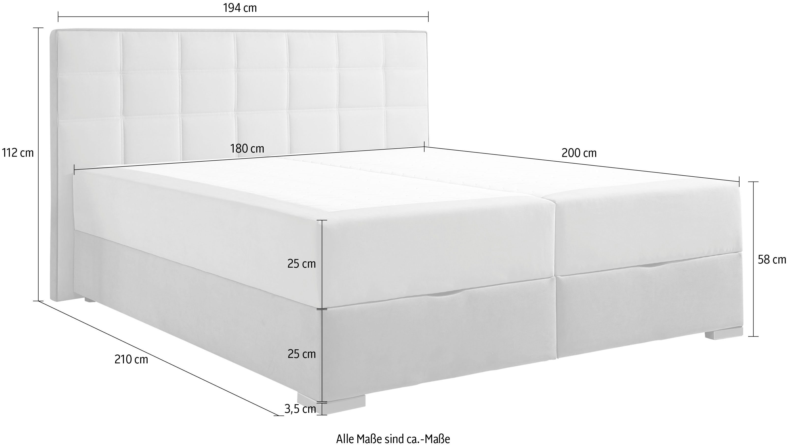 Maintal Boxspring met bedkist en topmatras