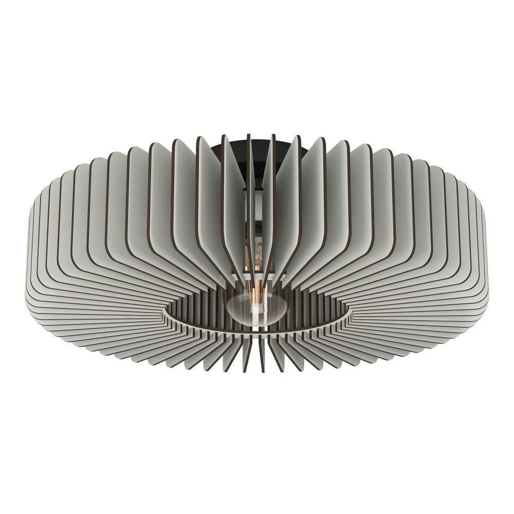 EGLO Plafondlamp PALOMBAIA Plafondlamp, hout in grijs, plafondlamp met E27 fitting, Ø 50 cm (1 stuk)