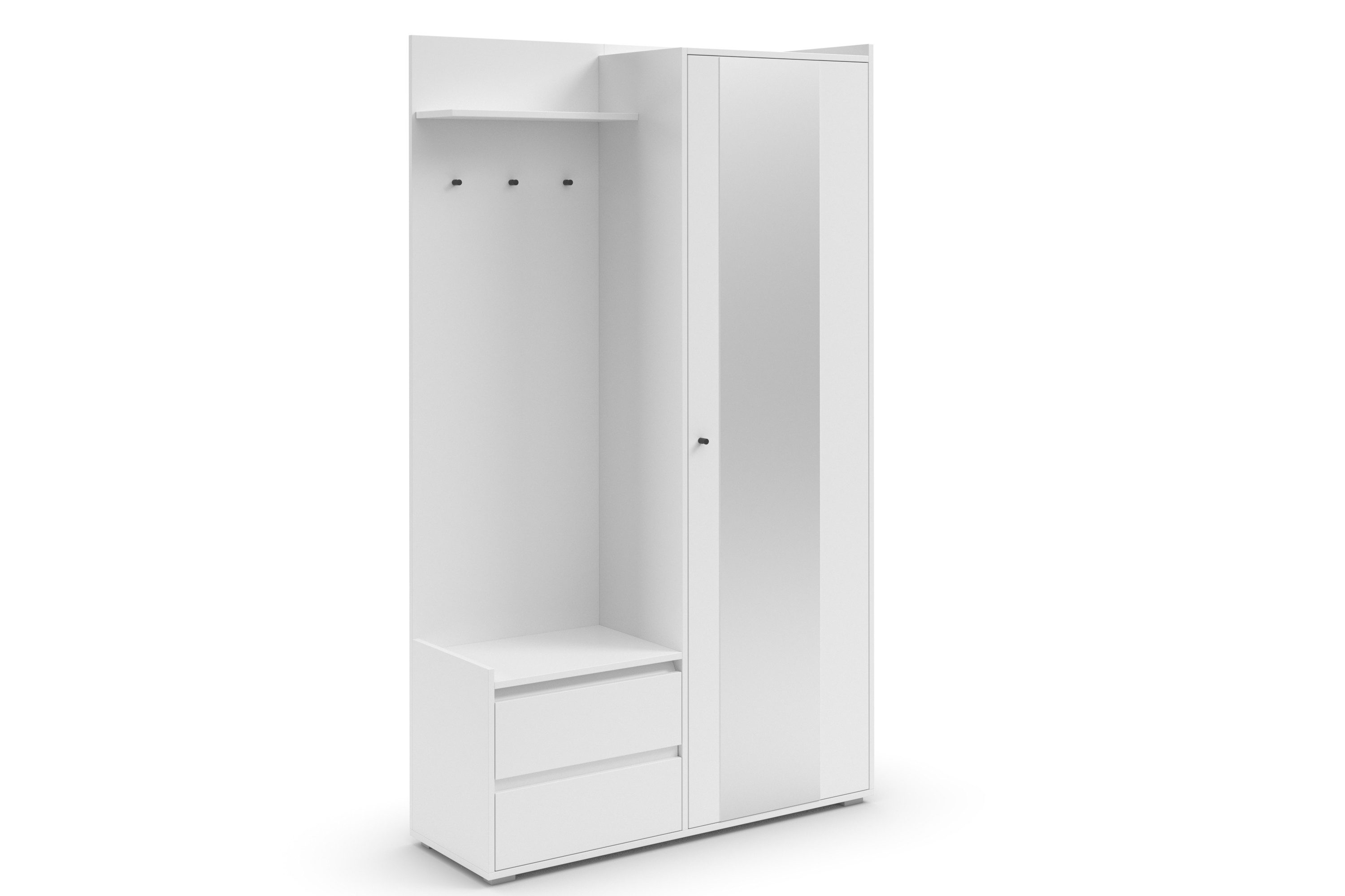 INOSIGN Kledingkast Kosmo met spiegel afmetingen 118 x 30 cm, hoogte 190 cm, breedte 110 cm