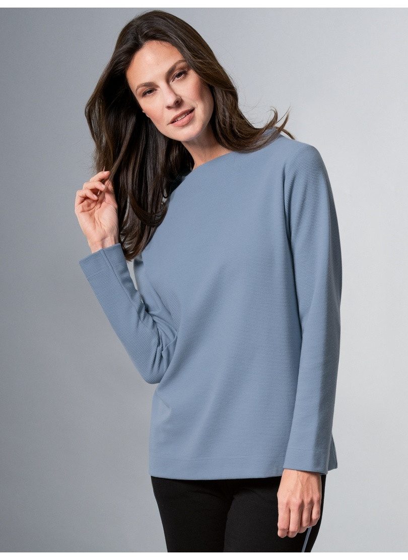 Trigema Sweatshirt TRIGEMA opstaande kraag trui met kristallen