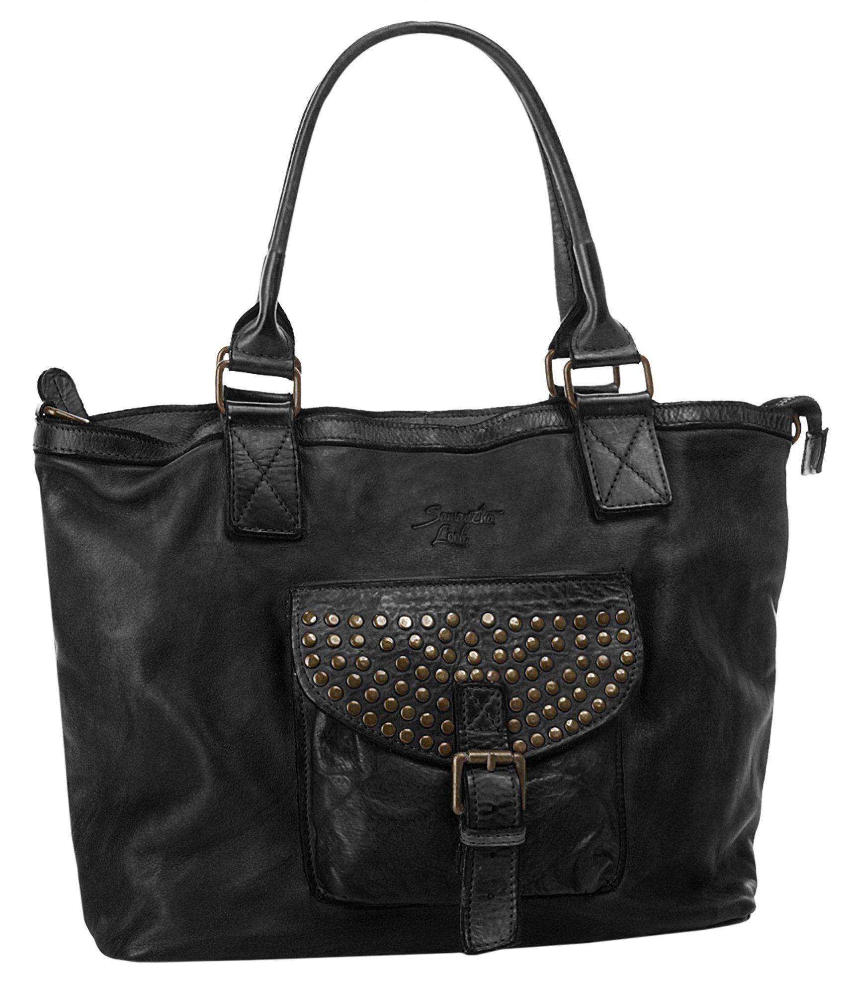 Samantha Look Shopper echt leer made in italy