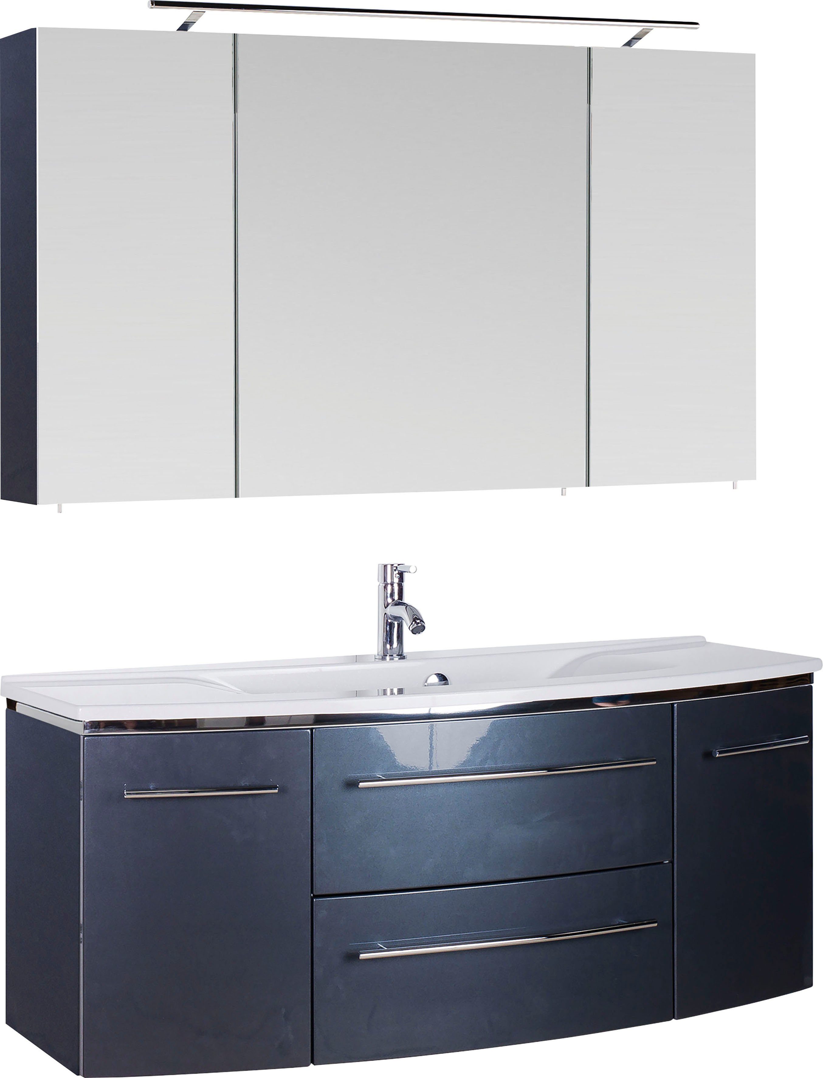 MARLIN Badkamerserie 3040 , breedte 120 cm (2-delig) badmeubelsets grijs