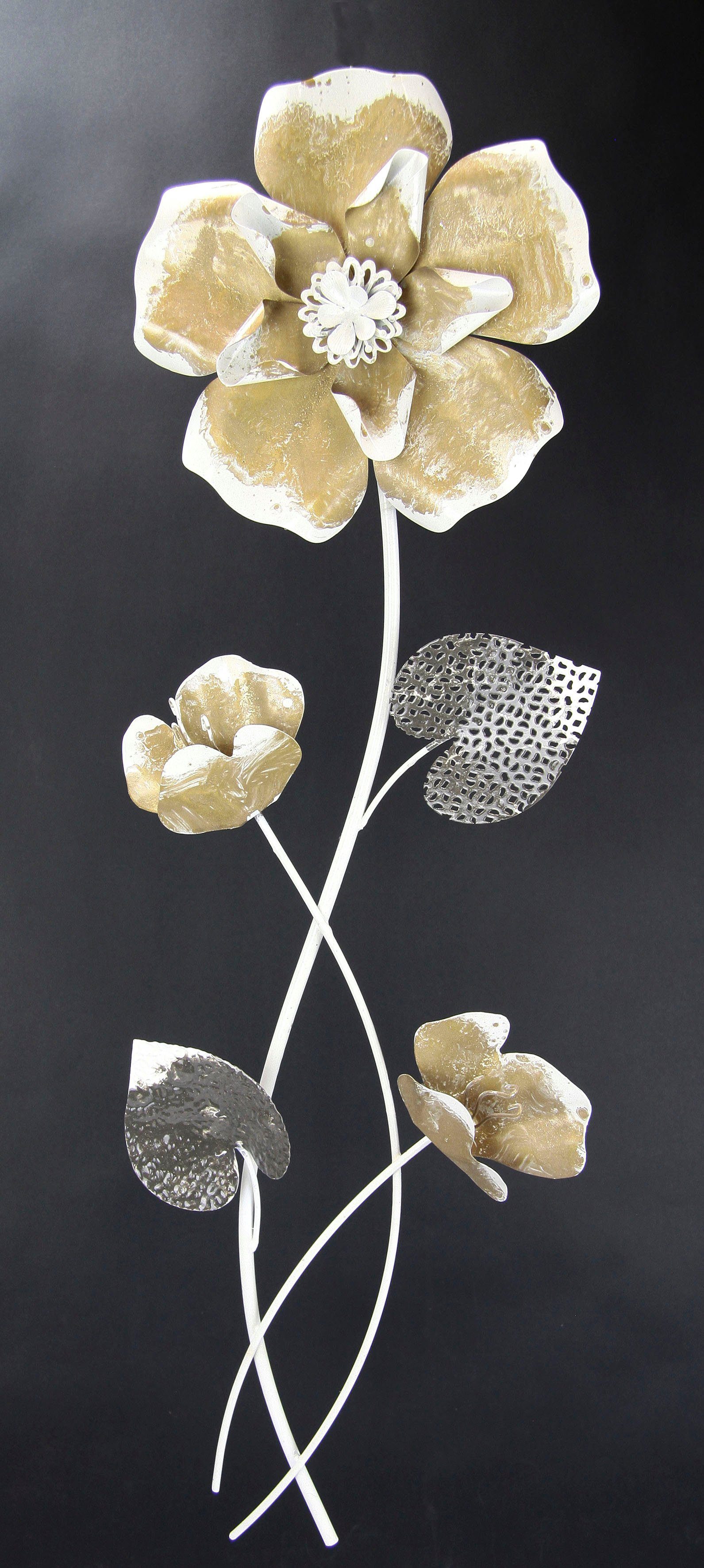 I.GE.A. Artprint Metalen artprint bloemen Wanddecoratie, metaal, wandsculptuur