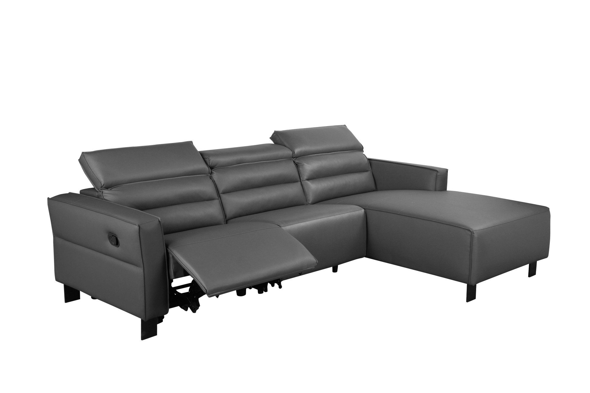 Places of Style Hoekbank Carpari, L-vorm, 263 cm, handmatige of elektrische relaxfunctie