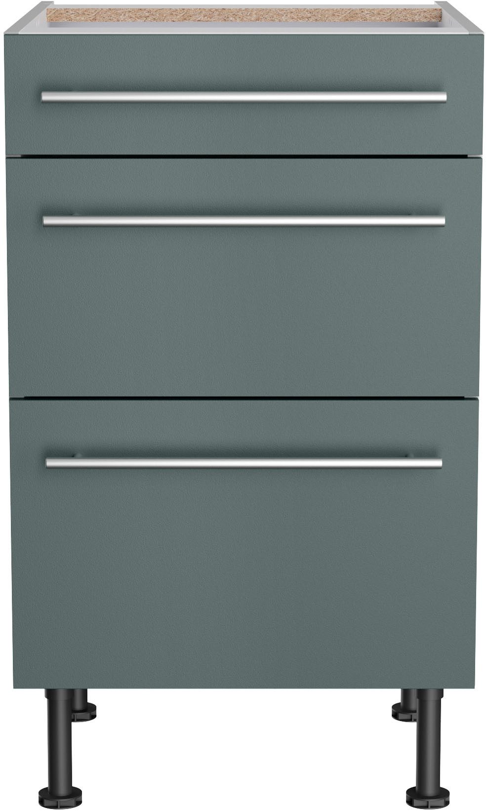 Kochstation Onderkast KS-Bern2 Breedte 50 cm, 1 lade, 2 laden