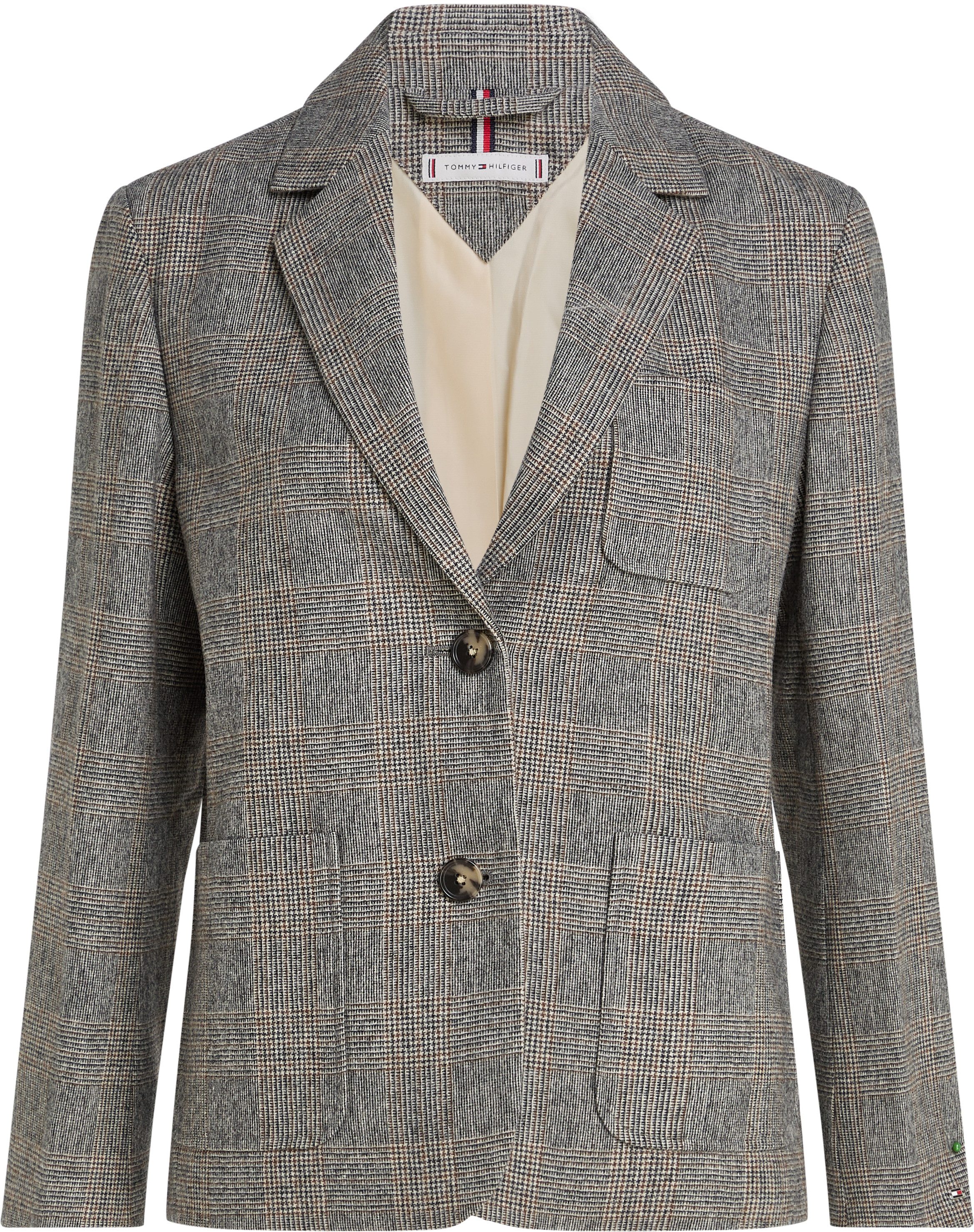 Tommy Hilfiger Korte blazer WOOL MIX CHECK SB BLAZER