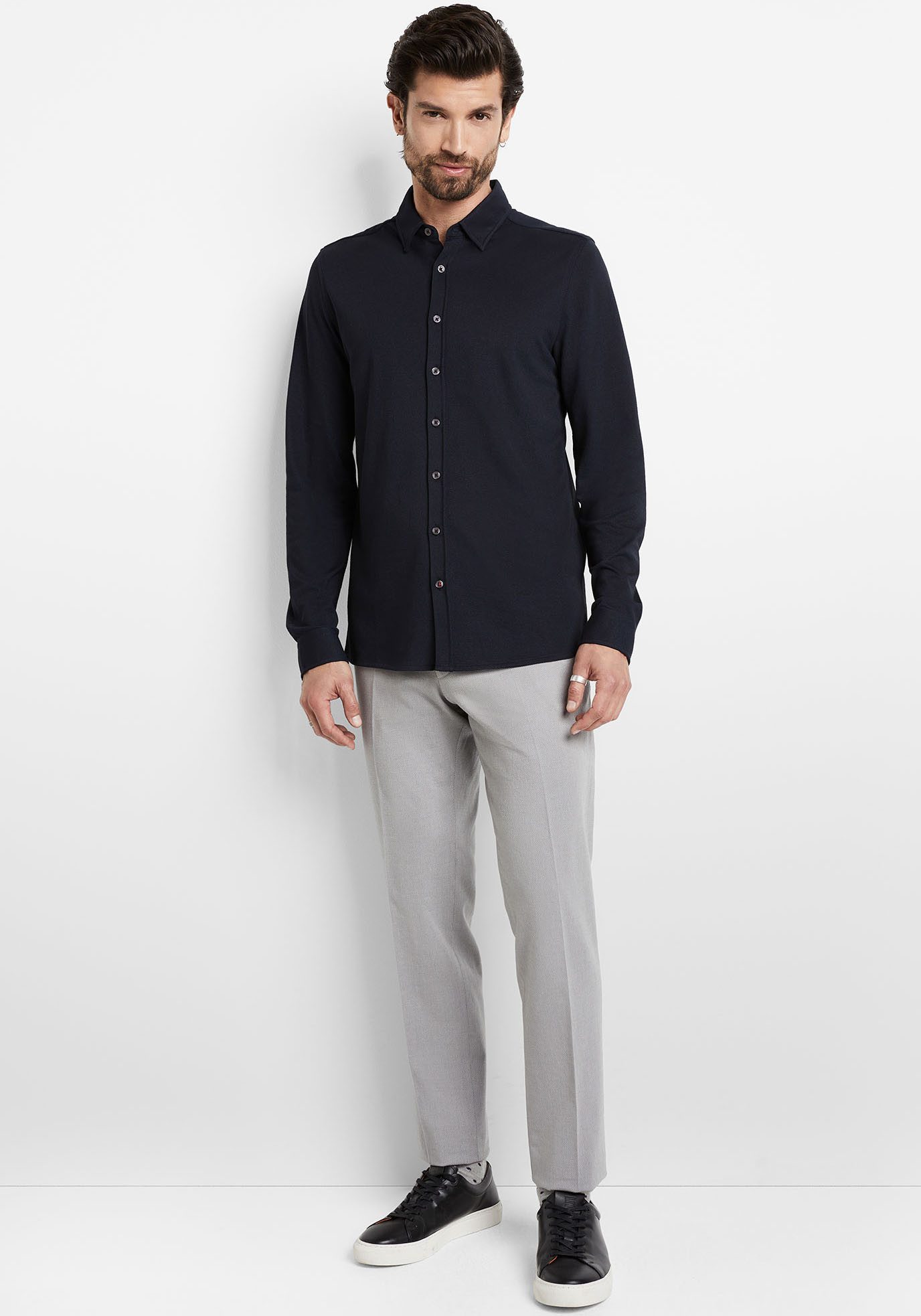 Cinque Businessoverhemd CIRONI in stretch piquet kwaliteit