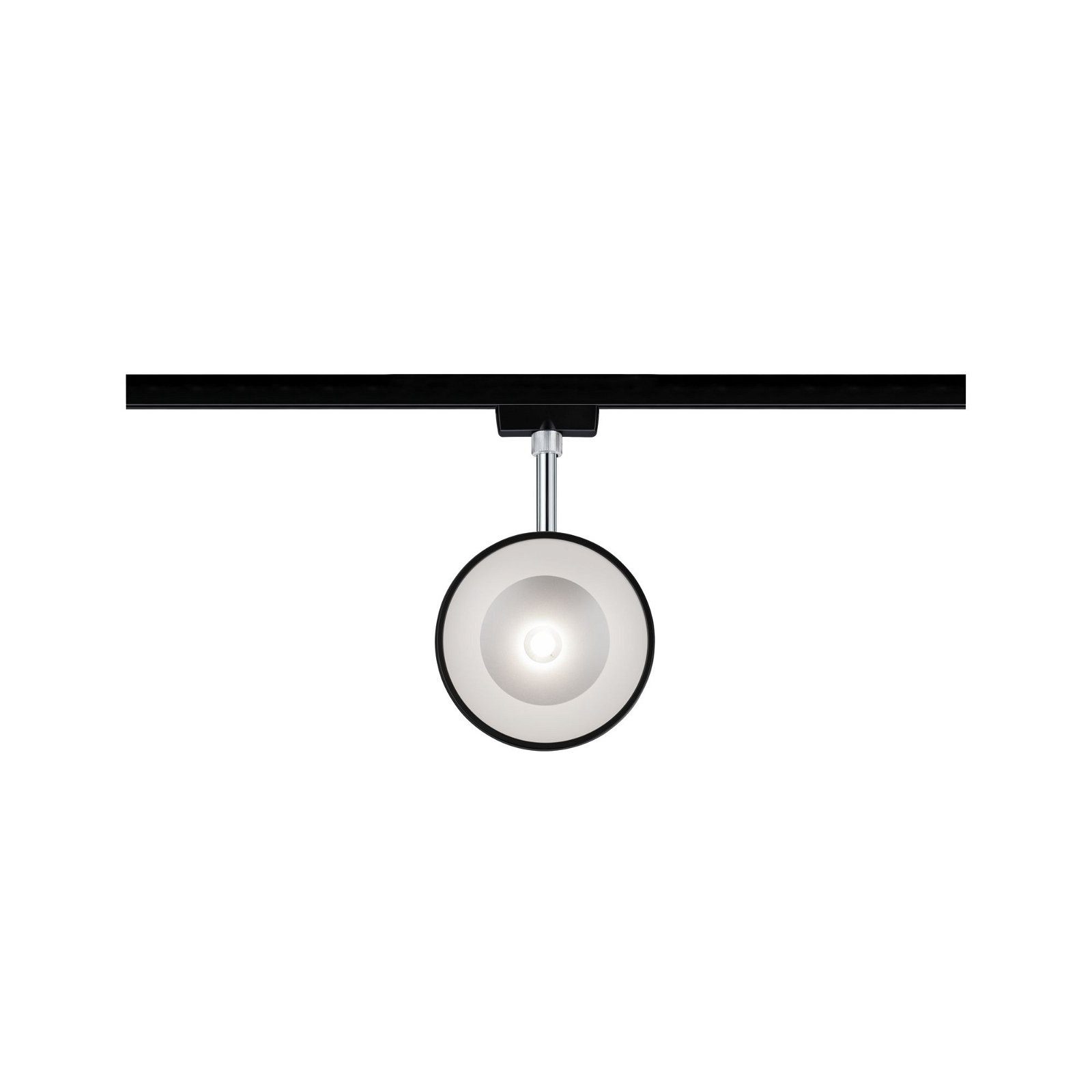 Paulmann Railsysteem-lampen URail rail spot Arena 860lm 14W 4000K 230V Zwart mat, Chroom (1-delig)